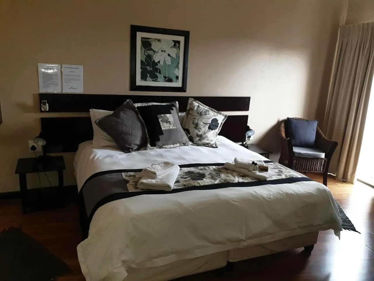 Bed in Tsessebe Guesthouse