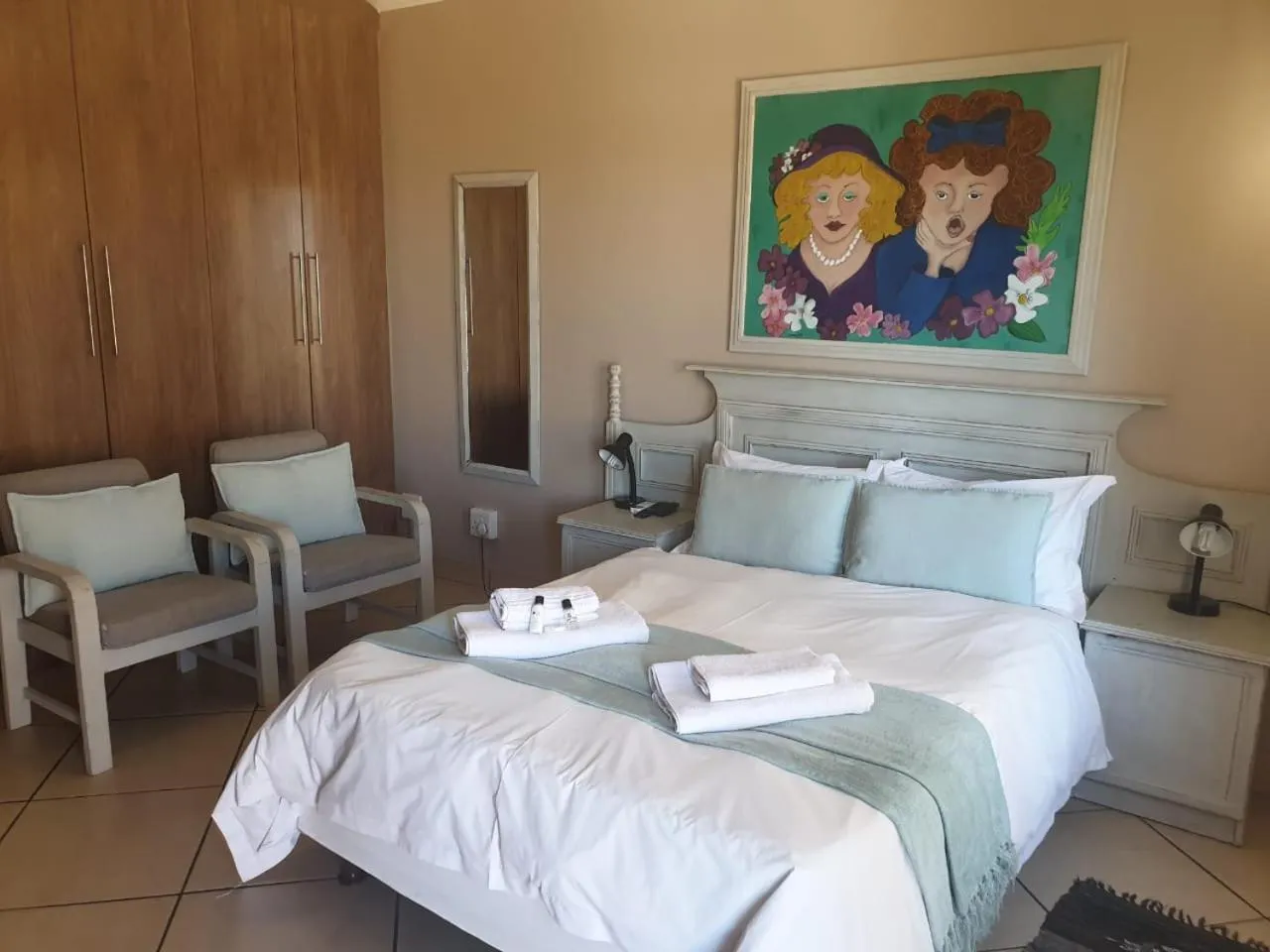 Bed in Tsessebe Guesthouse