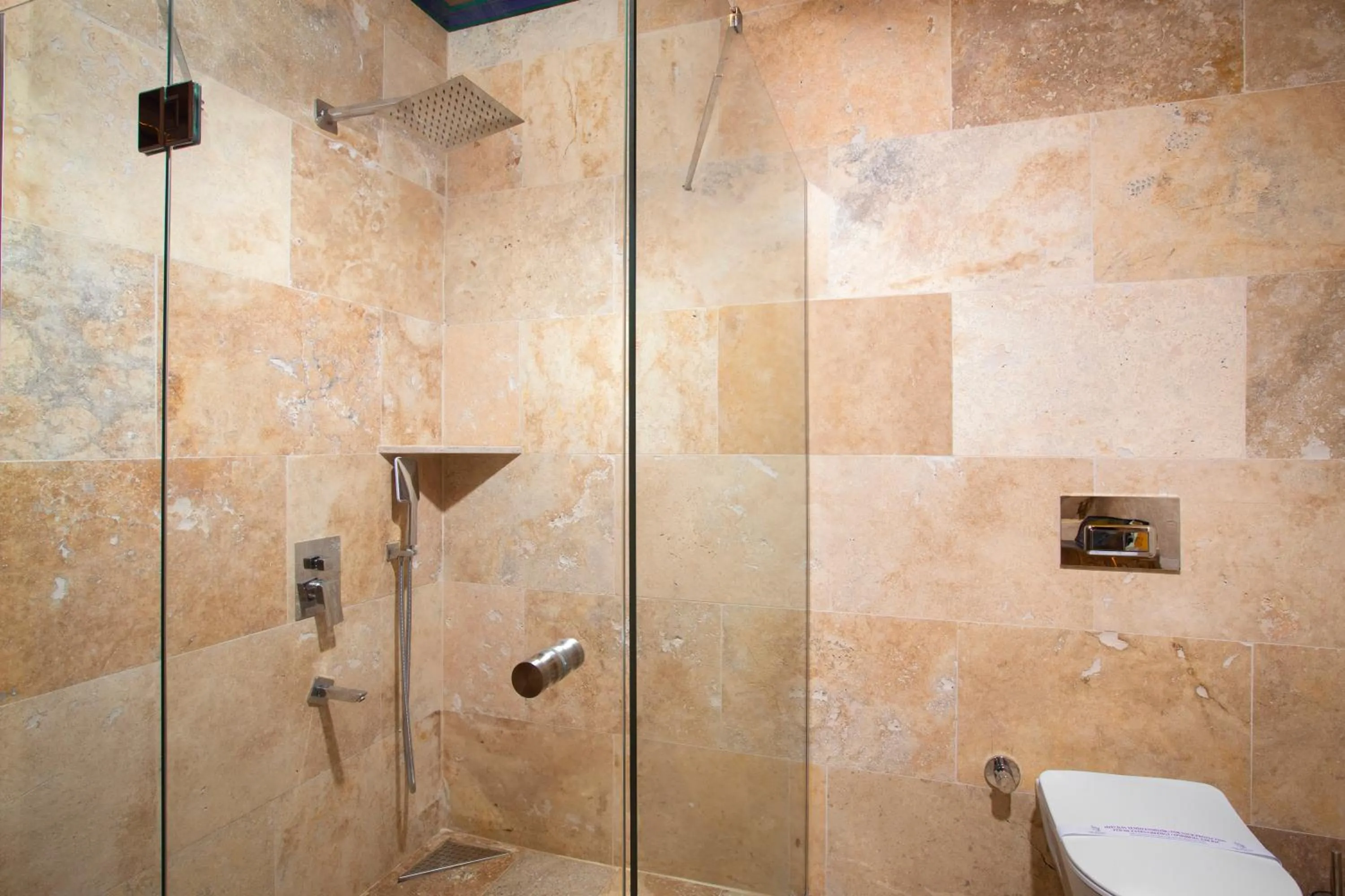 Shower in Dionysos Cave Cappadocia Hotel