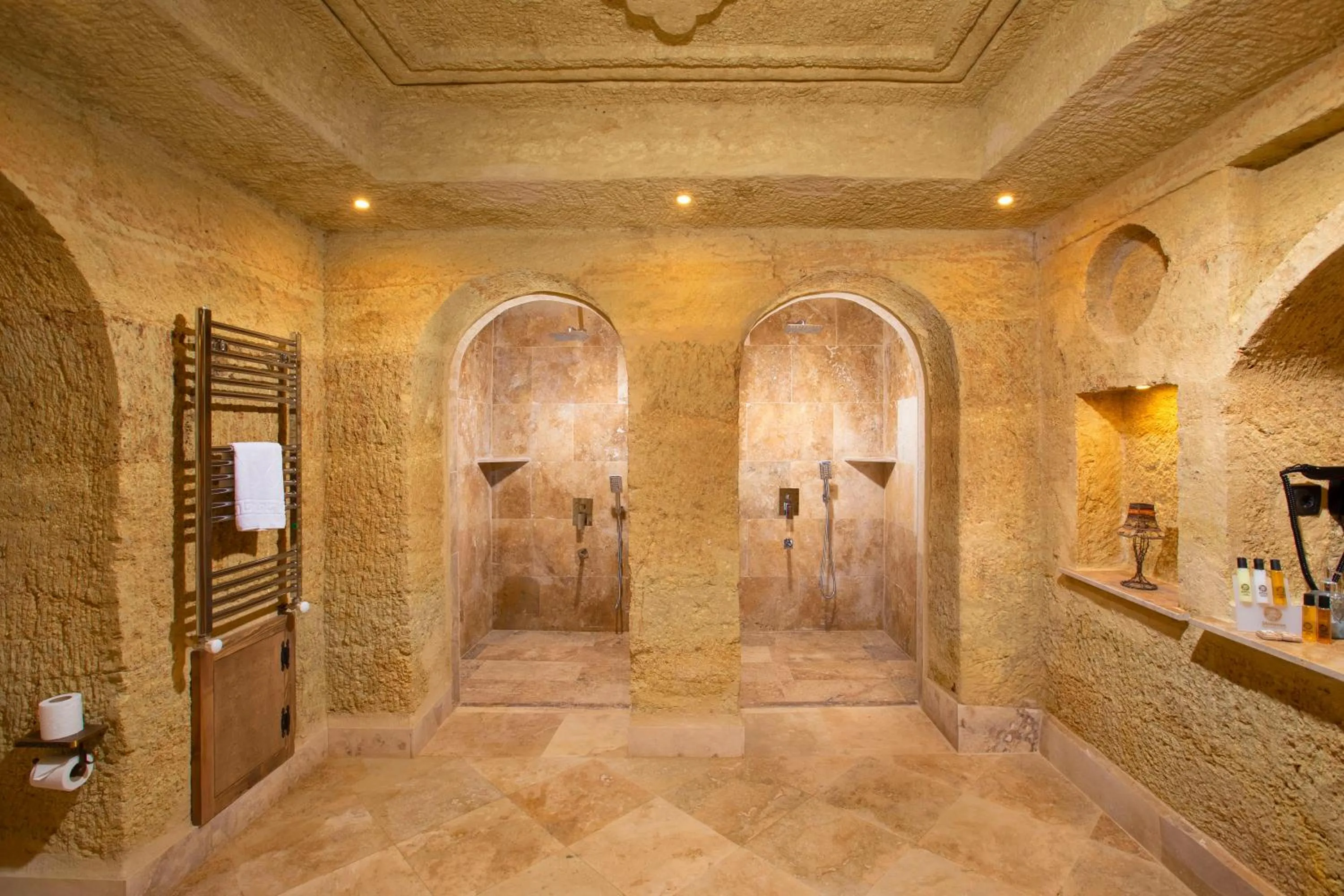 Shower in Dionysos Cave Cappadocia Hotel