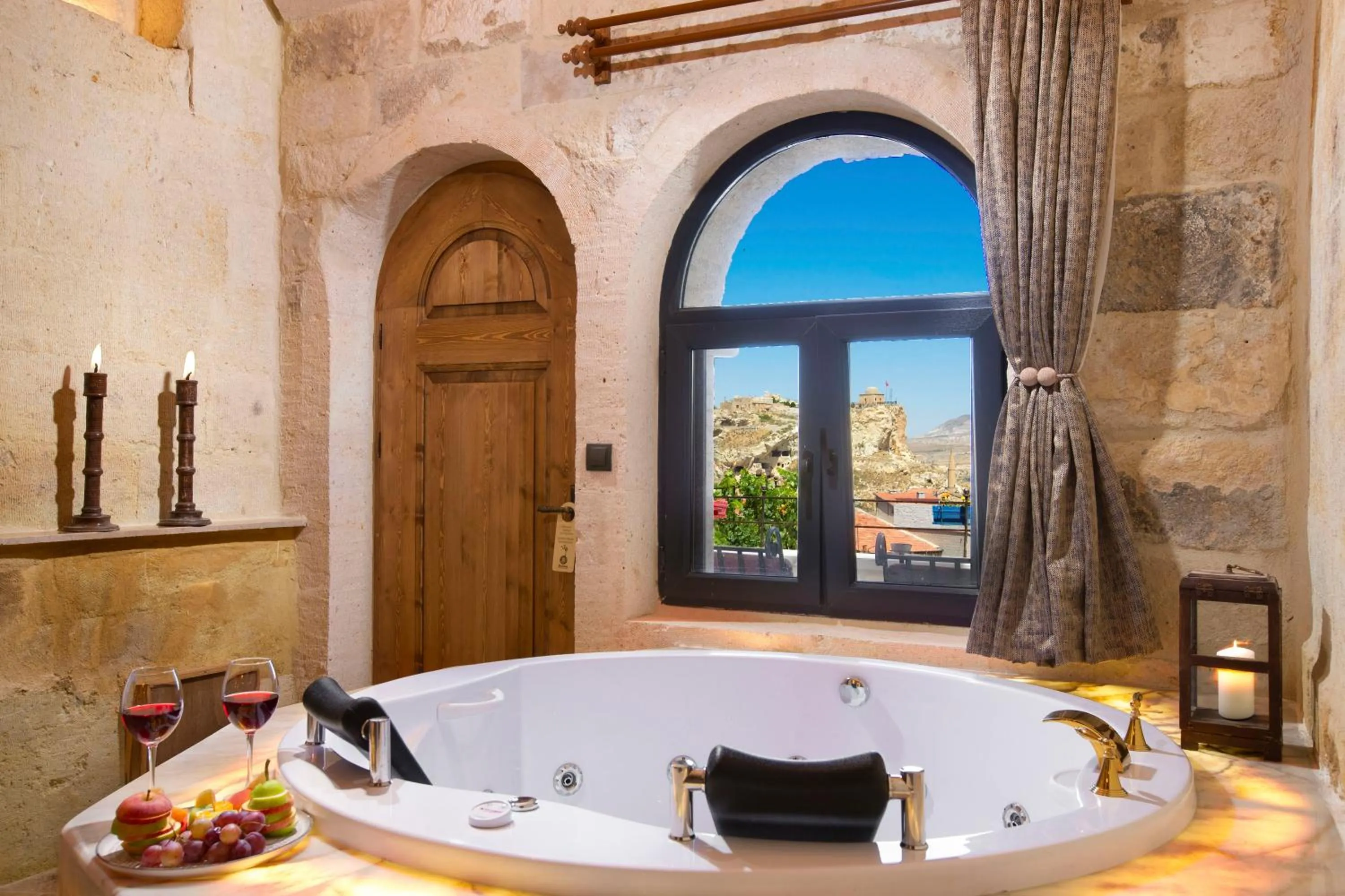 Hot Tub in Dionysos Cave Cappadocia Hotel