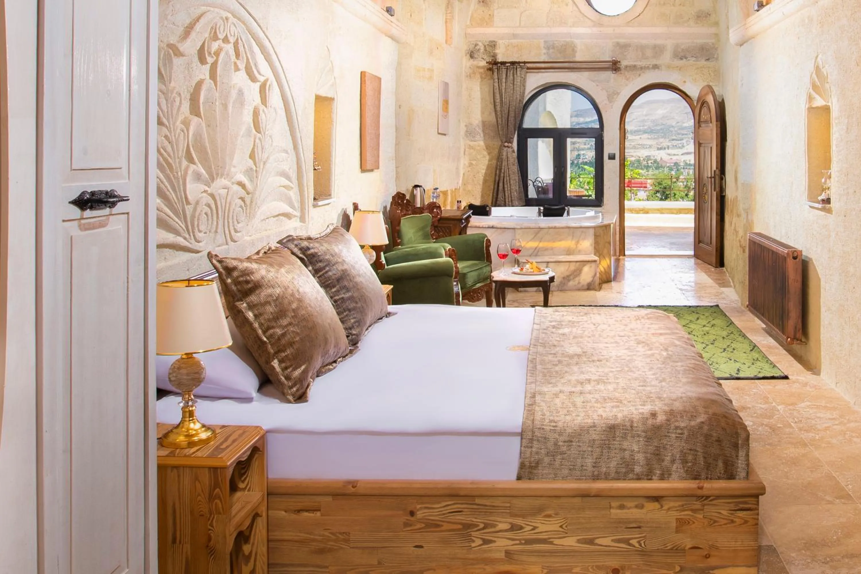 Bedroom, Bed in Dionysos Cave Cappadocia Hotel