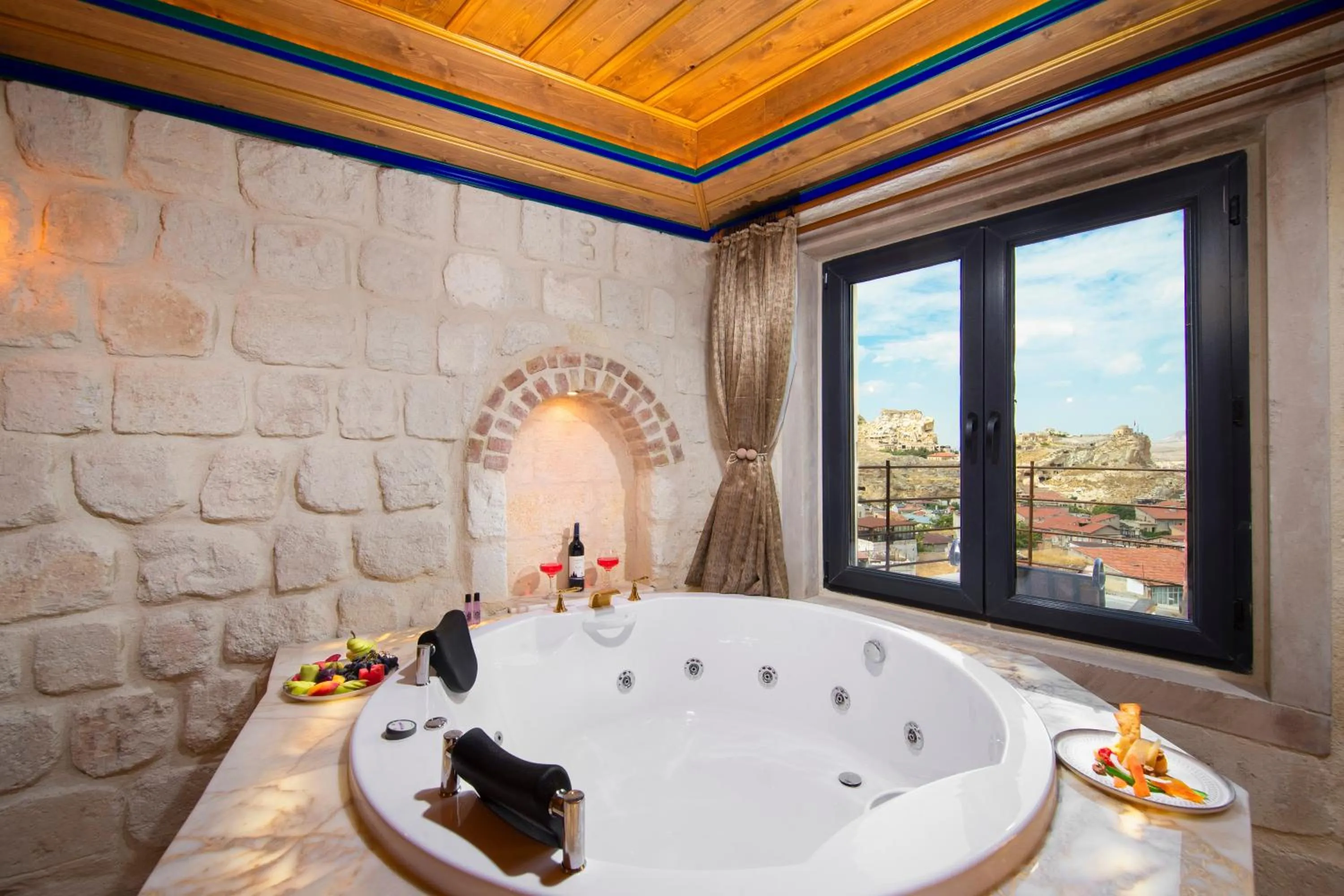 Hot Tub in Dionysos Cave Cappadocia Hotel