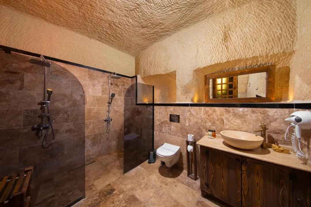 Shower in Dionysos Cave Cappadocia Hotel