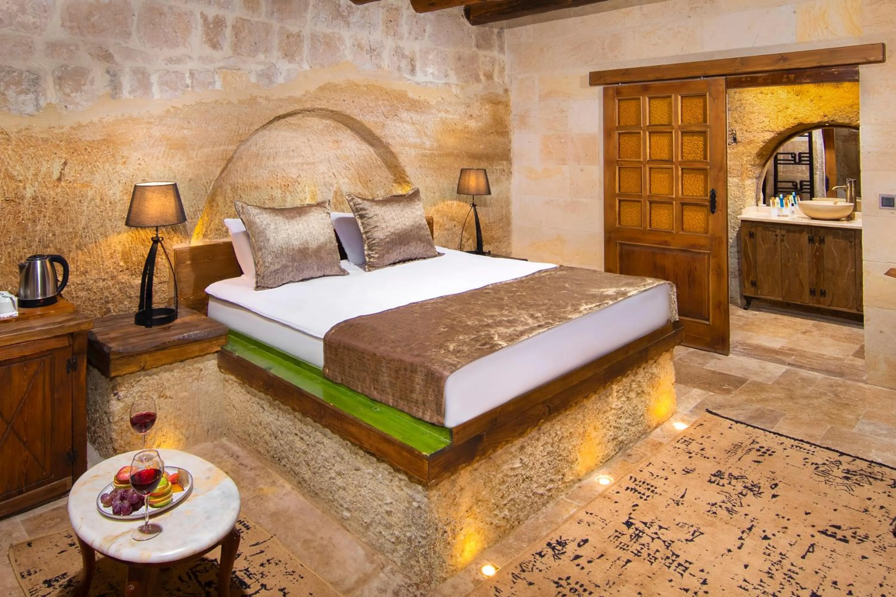 Bedroom, Bed in Dionysos Cave Cappadocia Hotel