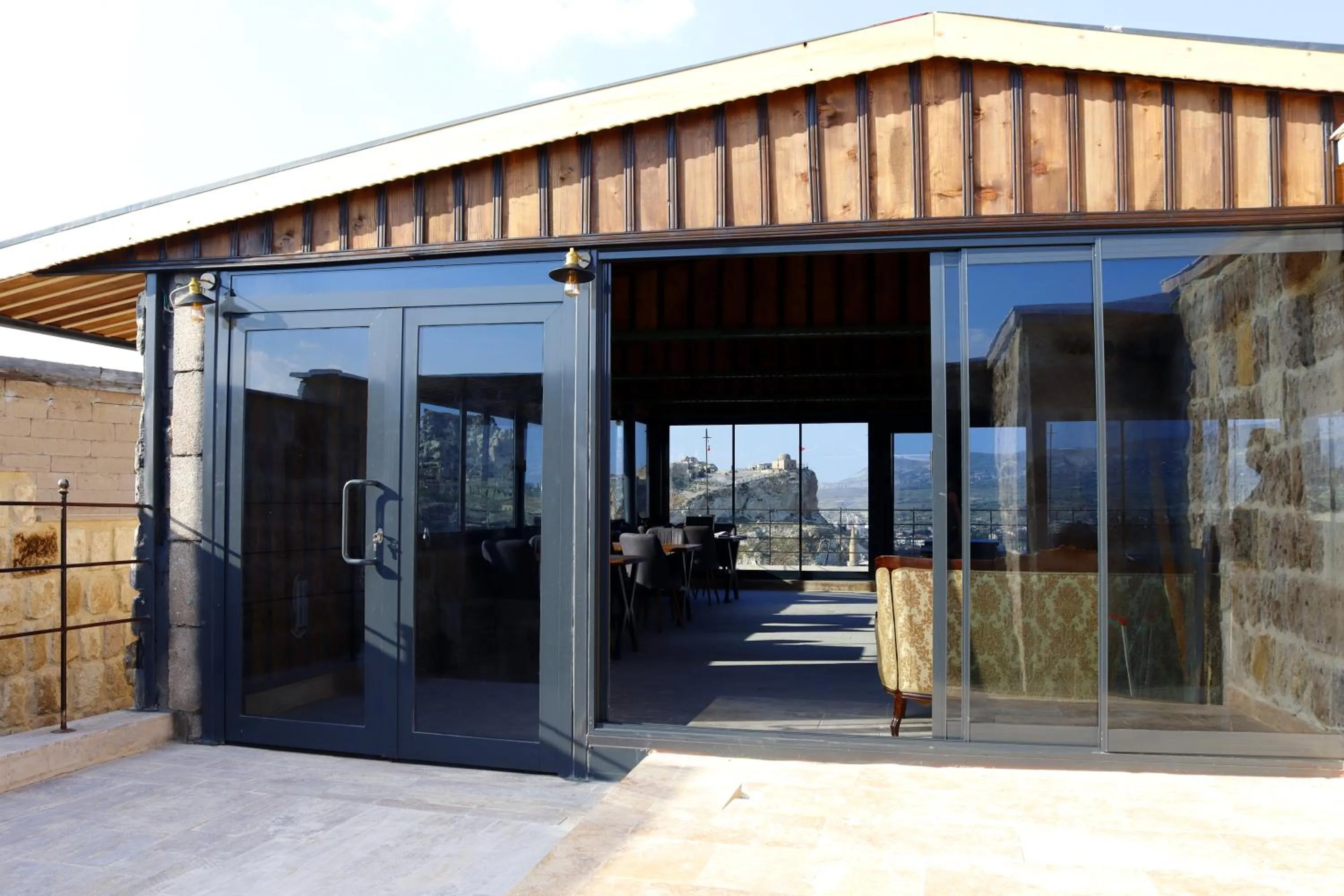 Facade/entrance in Dionysos Cave Cappadocia Hotel