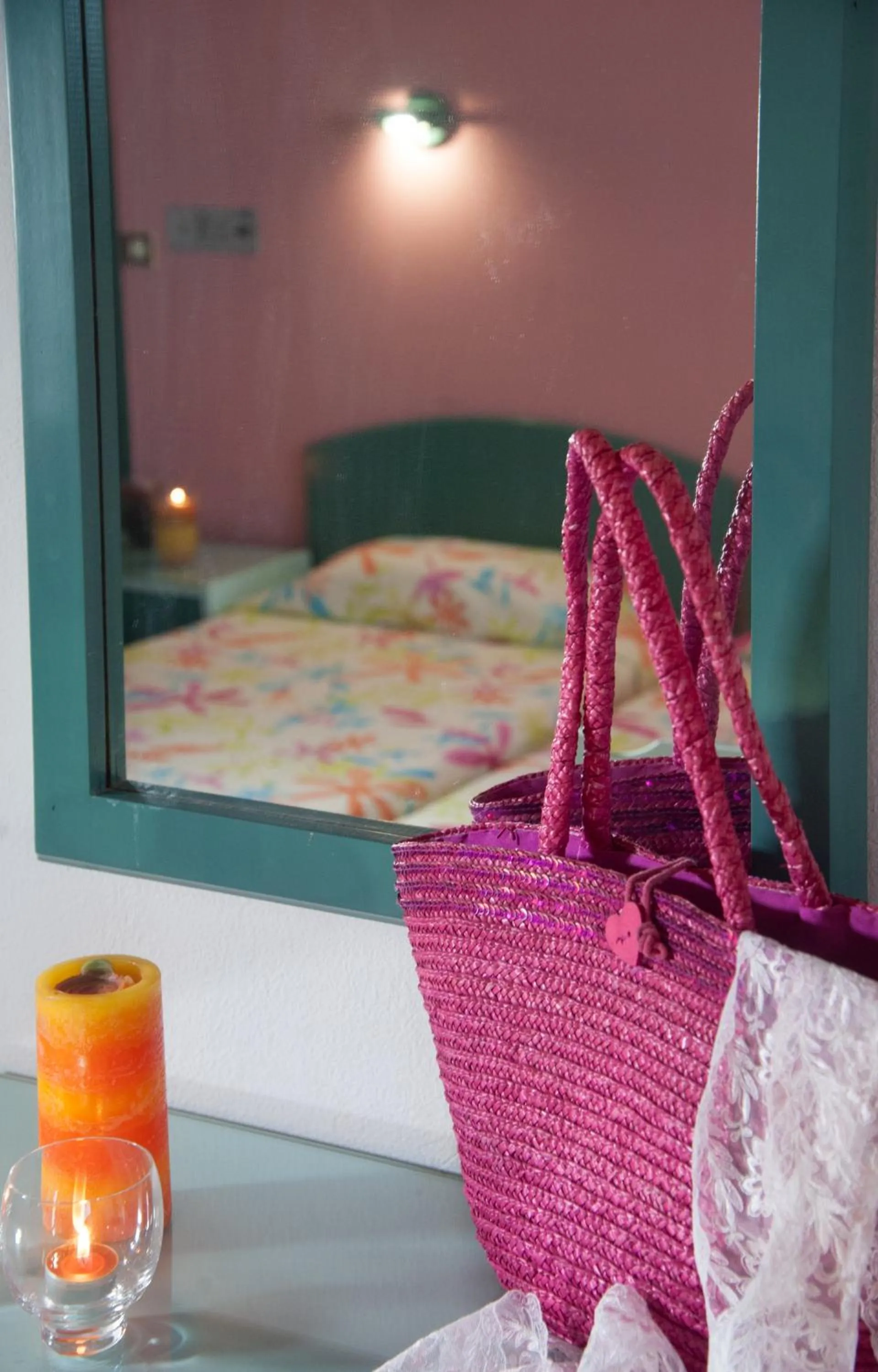 Bed in Theoni Apartments