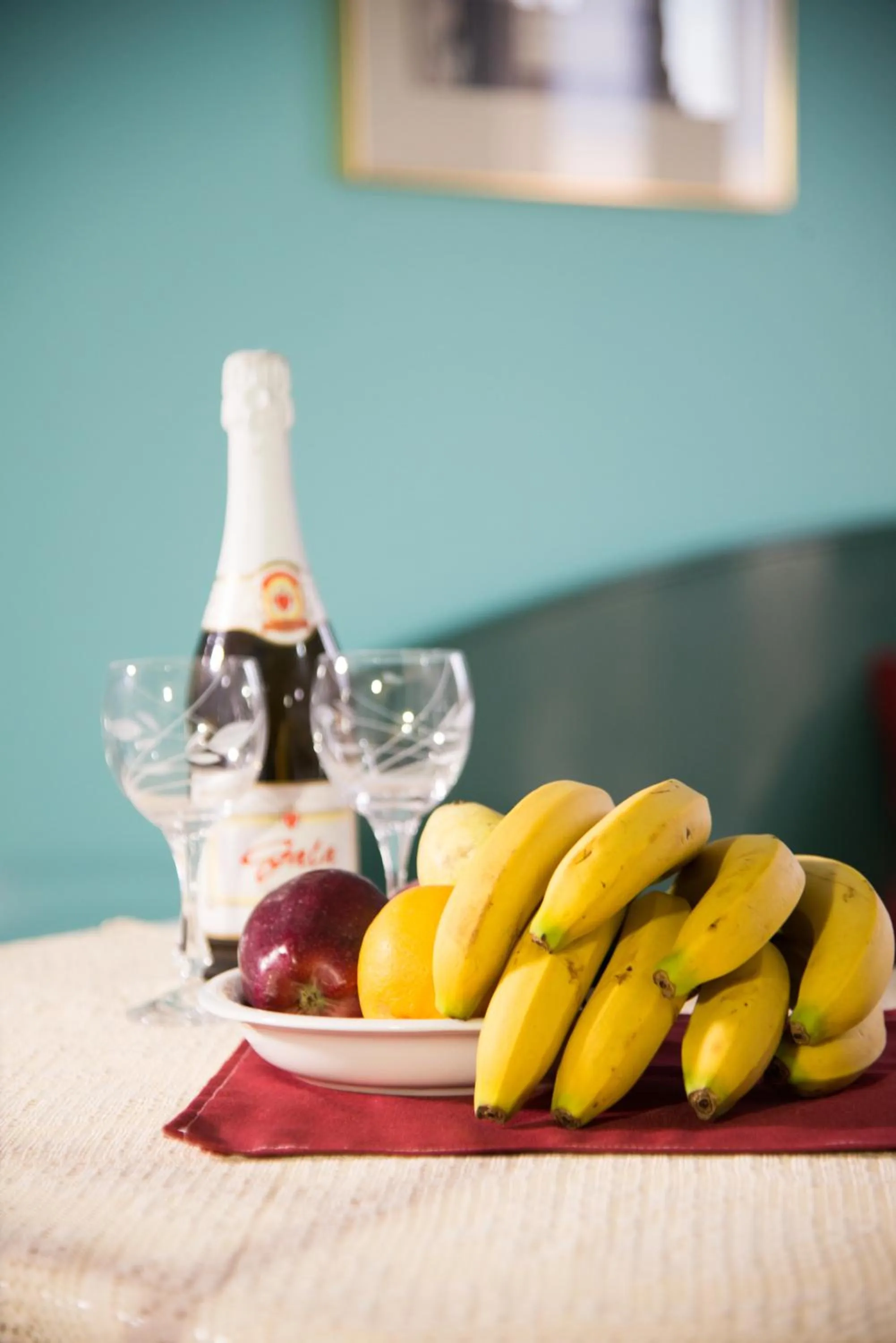 Decorative detail in Theoni Apartments