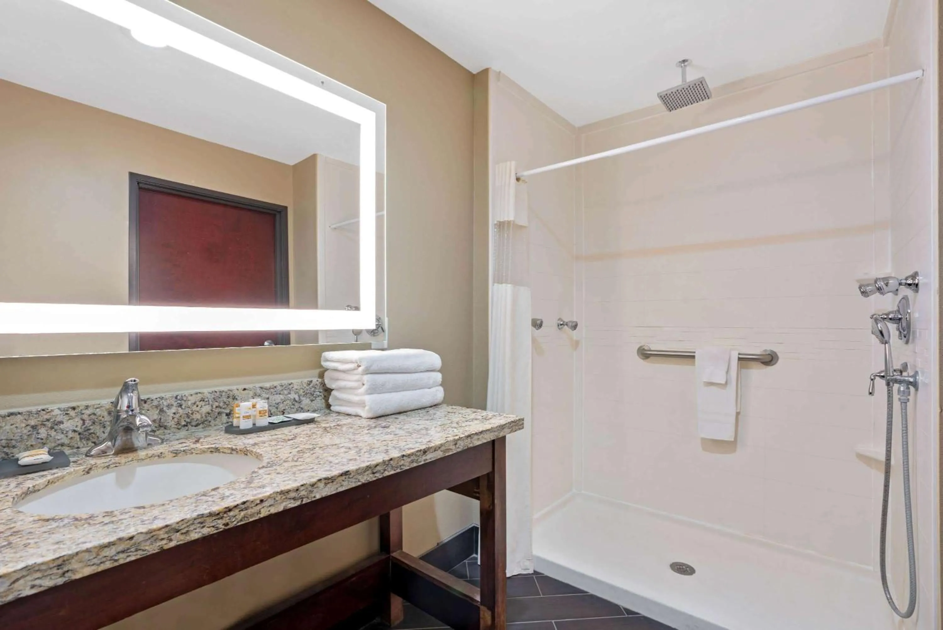 Shower in La Quinta by Wyndham Houston Willowbrook