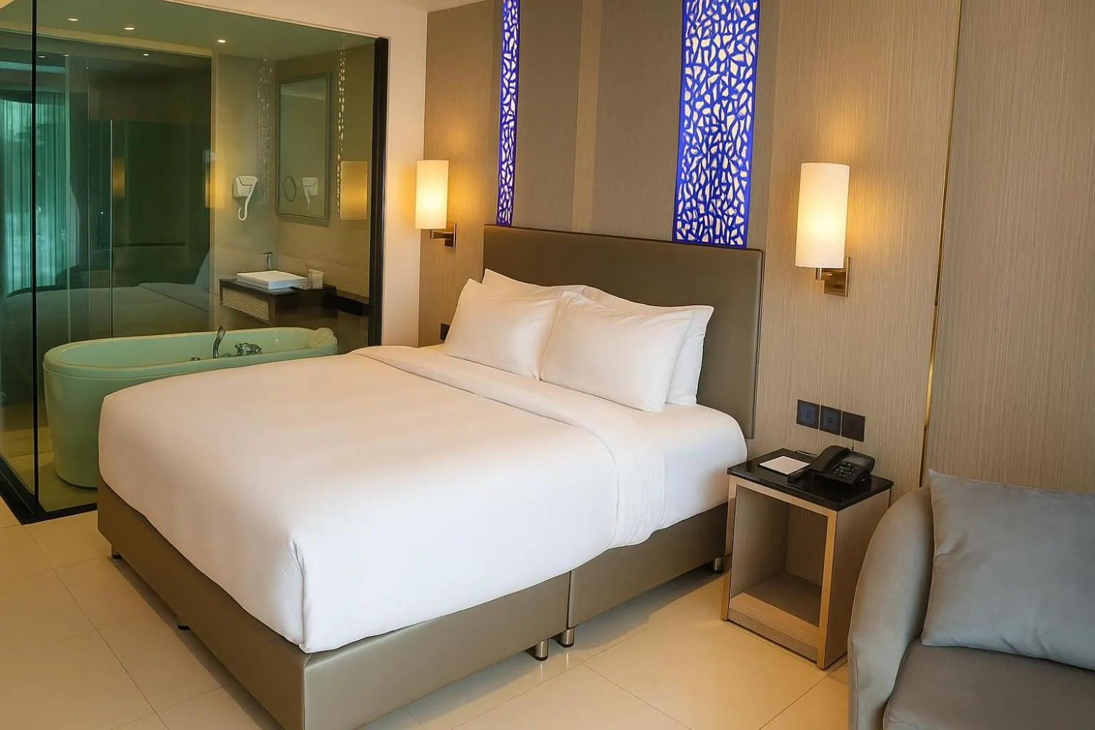 Bedroom, Bed in THE TJ HOTEL Pattaya