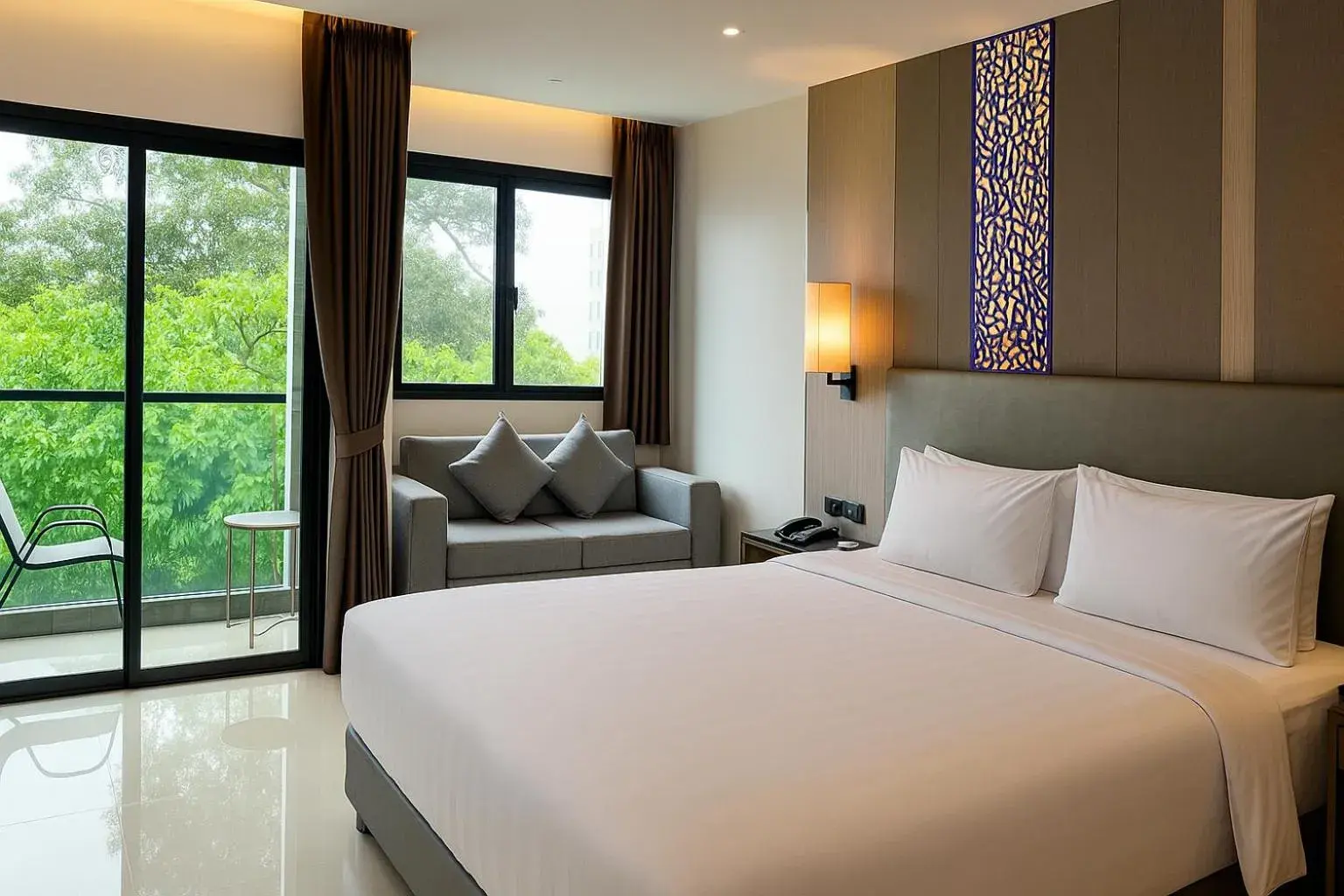 Deluxe King Room with Balcony - single occupancy in THE TJ HOTEL Pattaya Deluxe King Room with Balcony - single occupancy in THE TJ HOTEL Pattaya