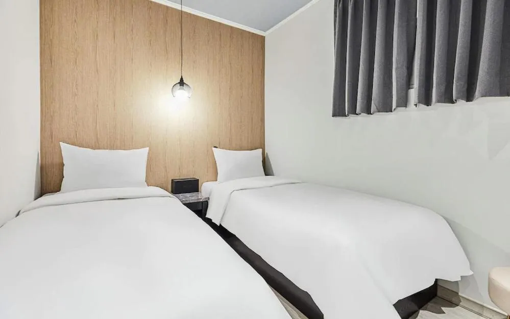 Bed in Hotel WO Yongsan Station