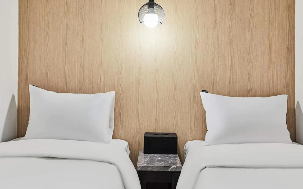 Bed in Hotel WO Yongsan Station