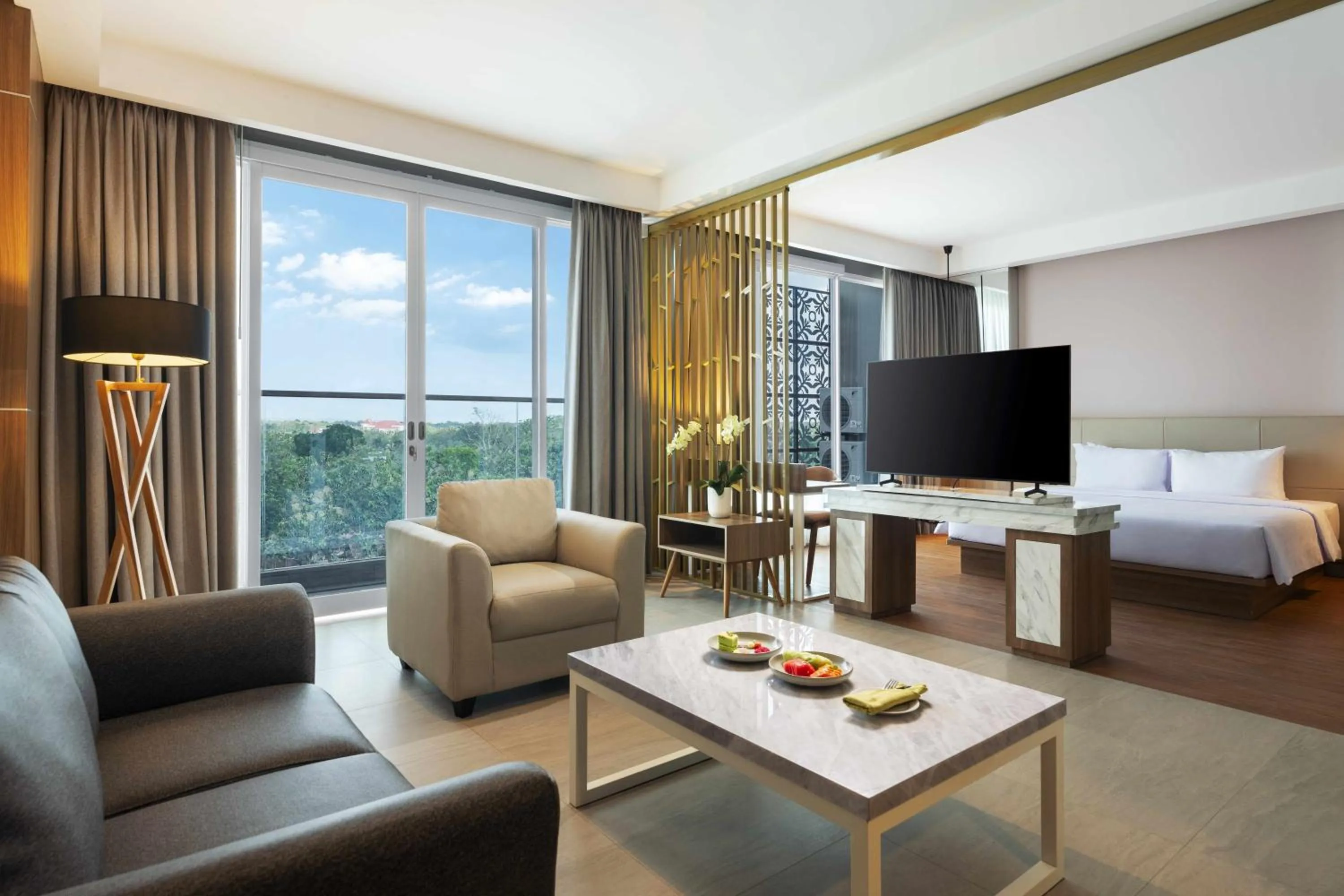 Bed in Hotel Santika Gunungkidul