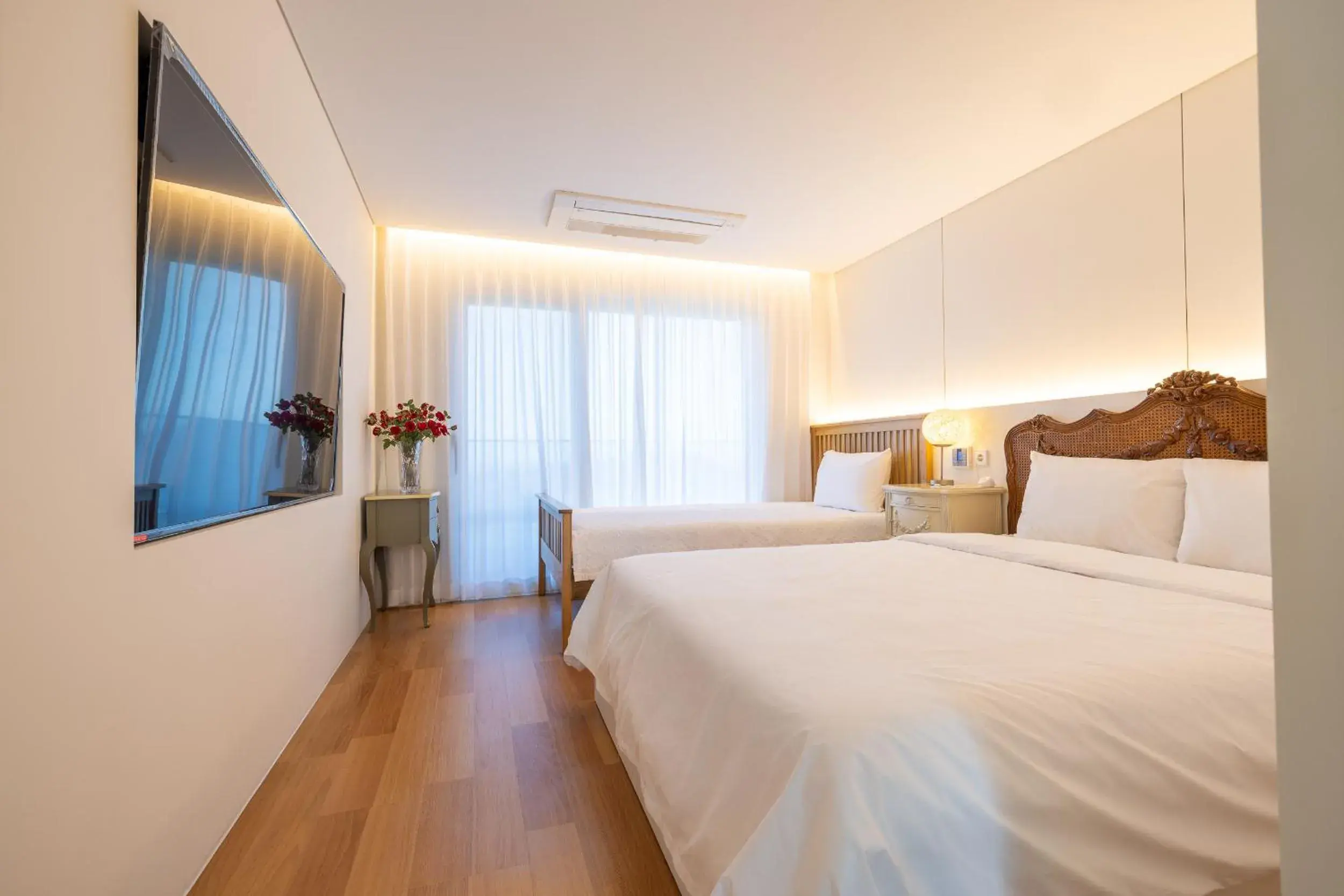 Bed in Jeju BunkerHotel&Resort Bed in Jeju BunkerHotel&Resort