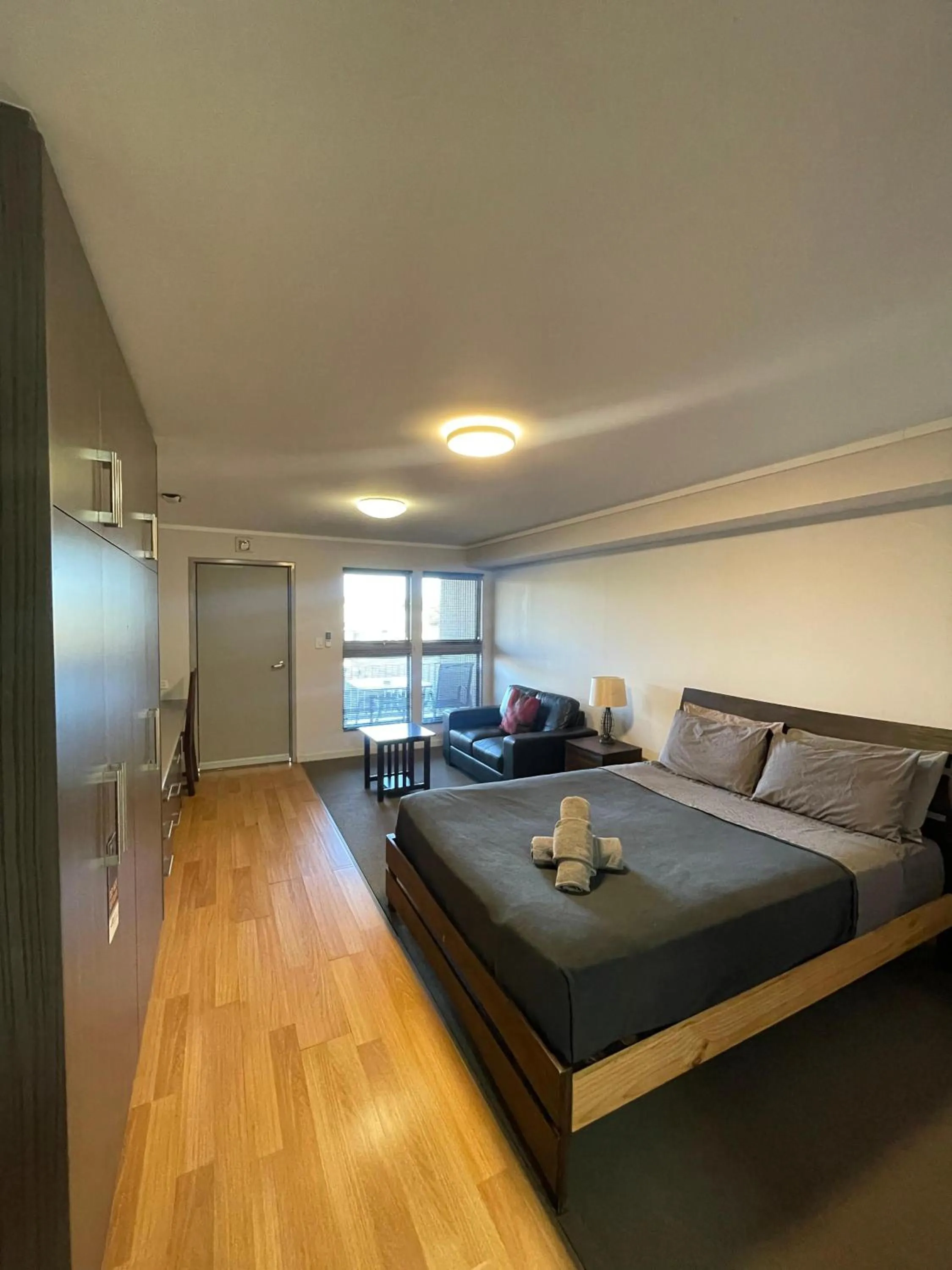 Bed in Spinifex Hotel