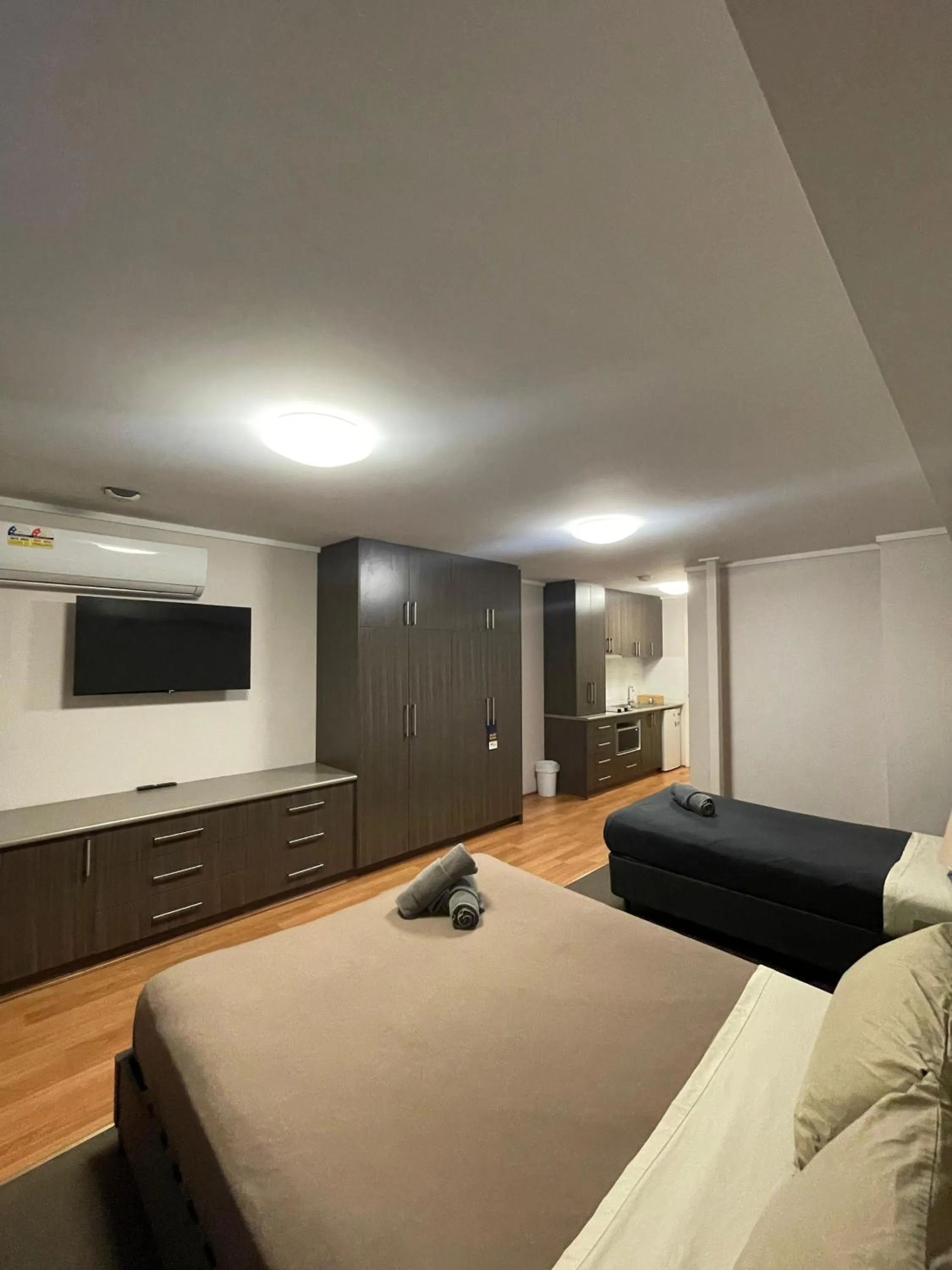 Bed in Spinifex Hotel