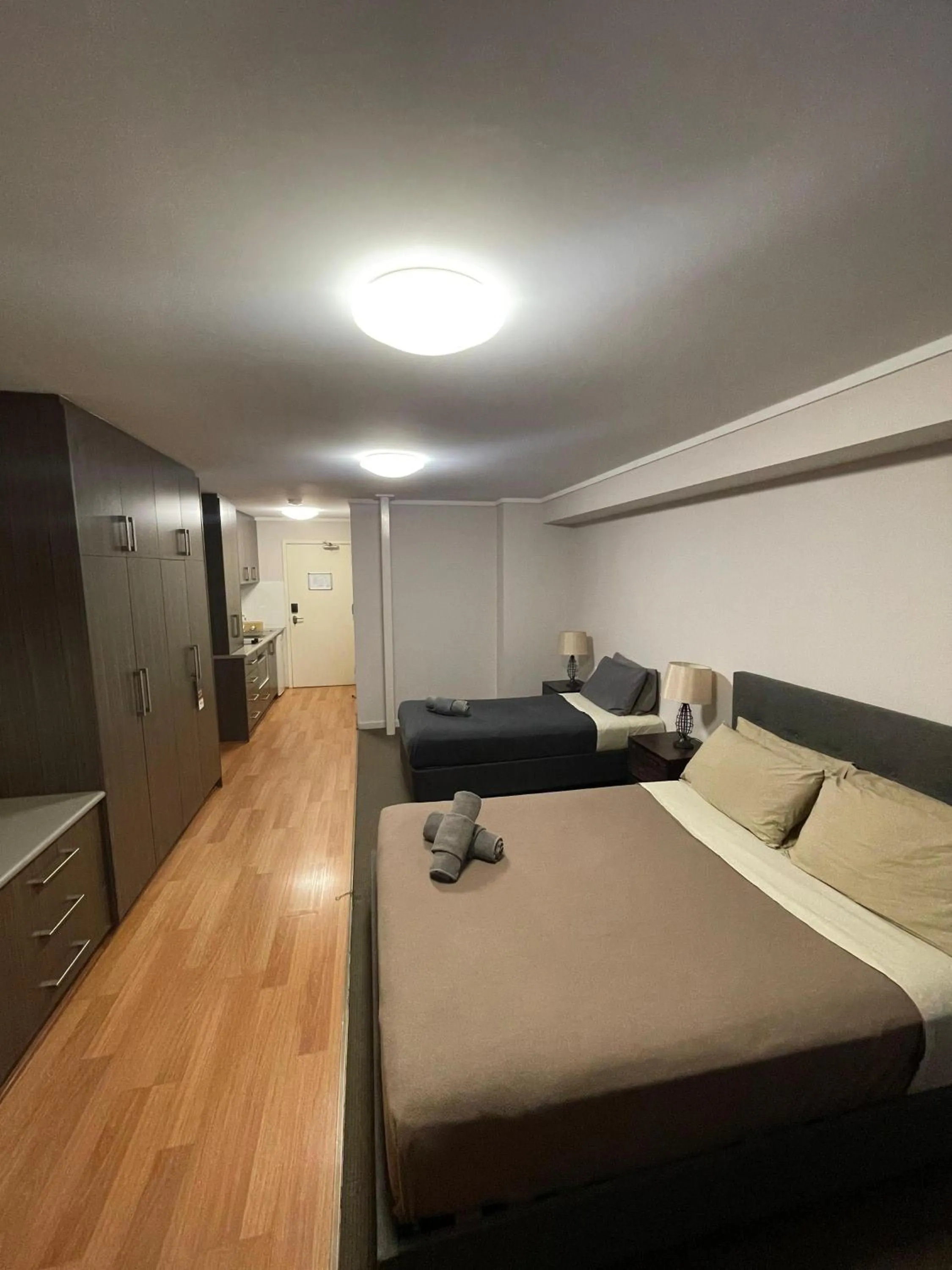 Bed in Spinifex Hotel