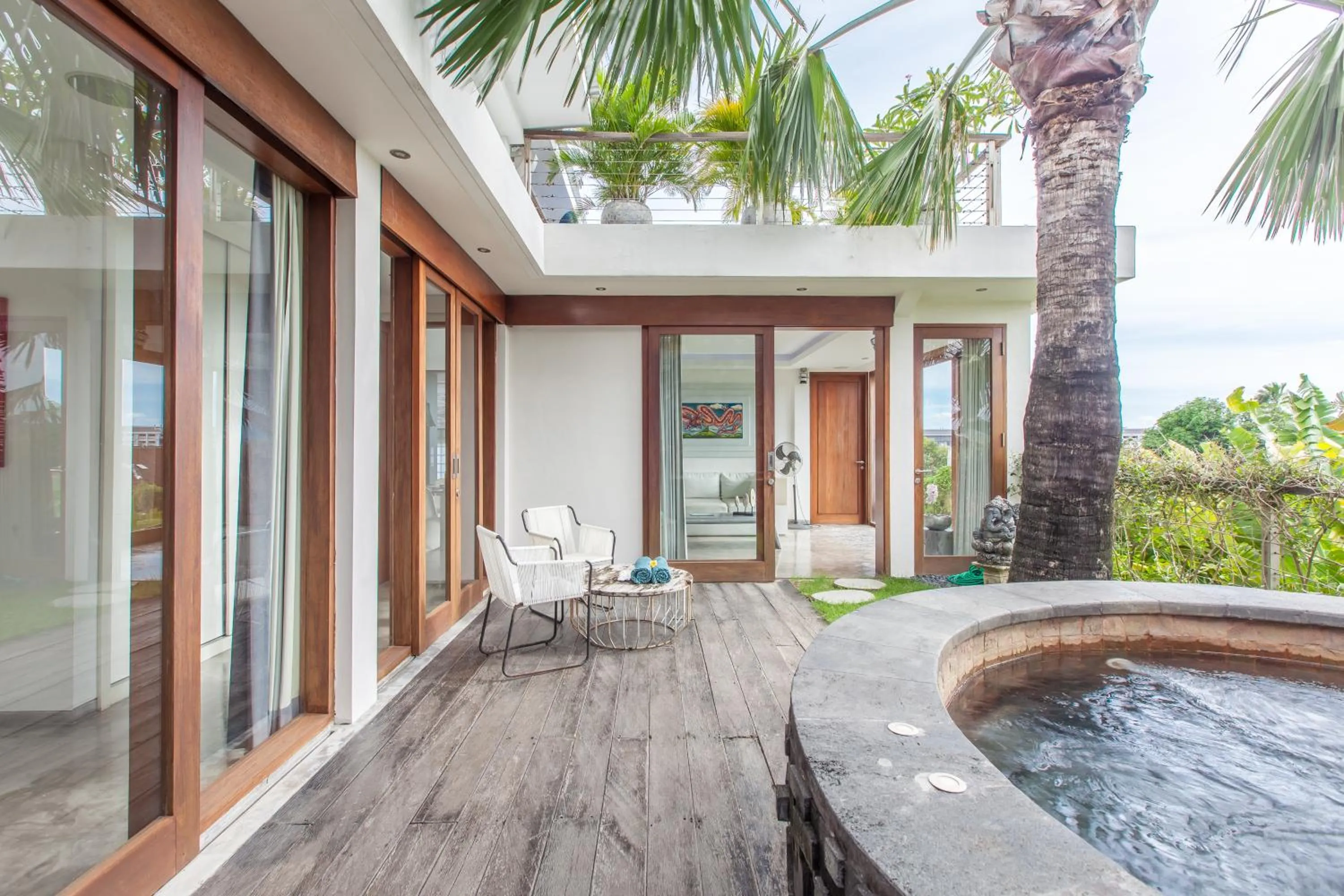 Patio in AB Villa & Apartments