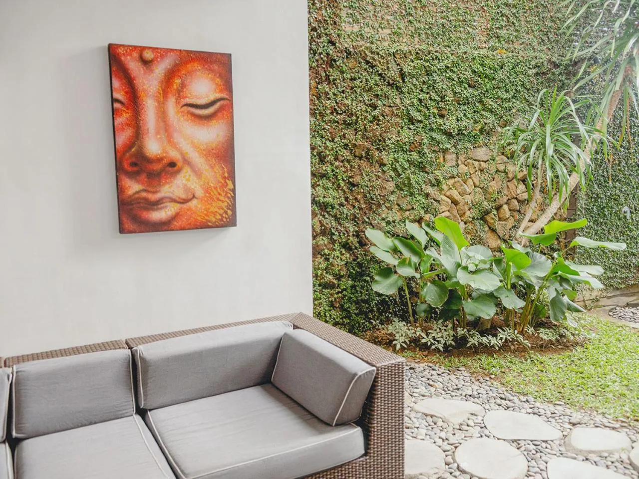 Patio in AB Villa & Apartments