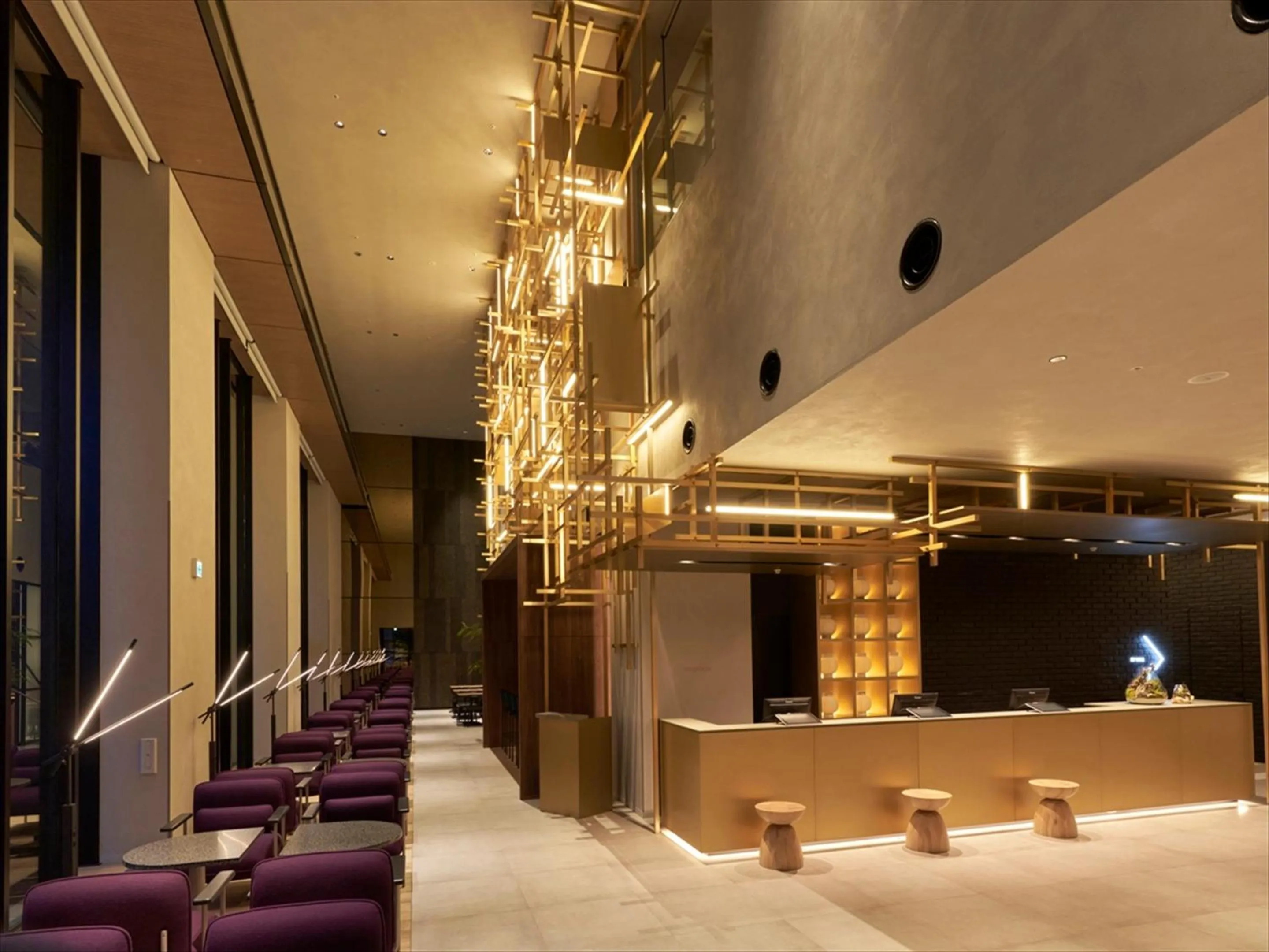 Lobby or reception in CROSS Life Hakata Tenjin