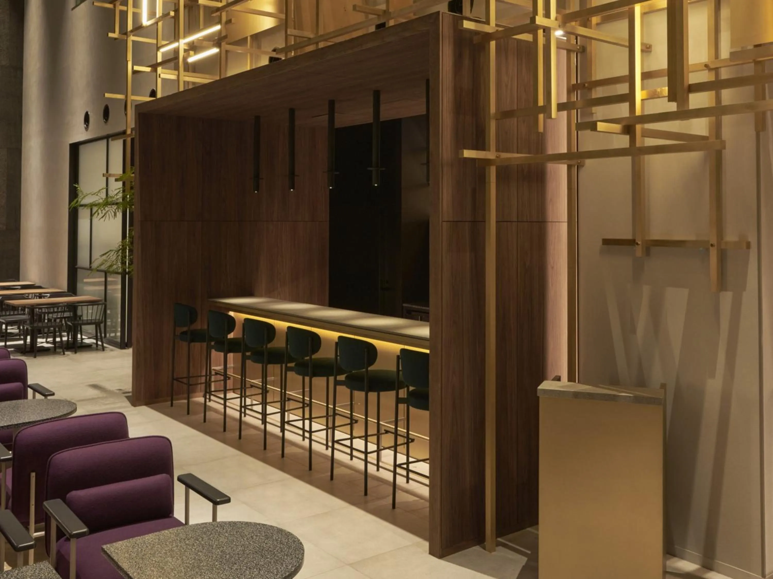 Lounge or bar in CROSS Life Hakata Tenjin