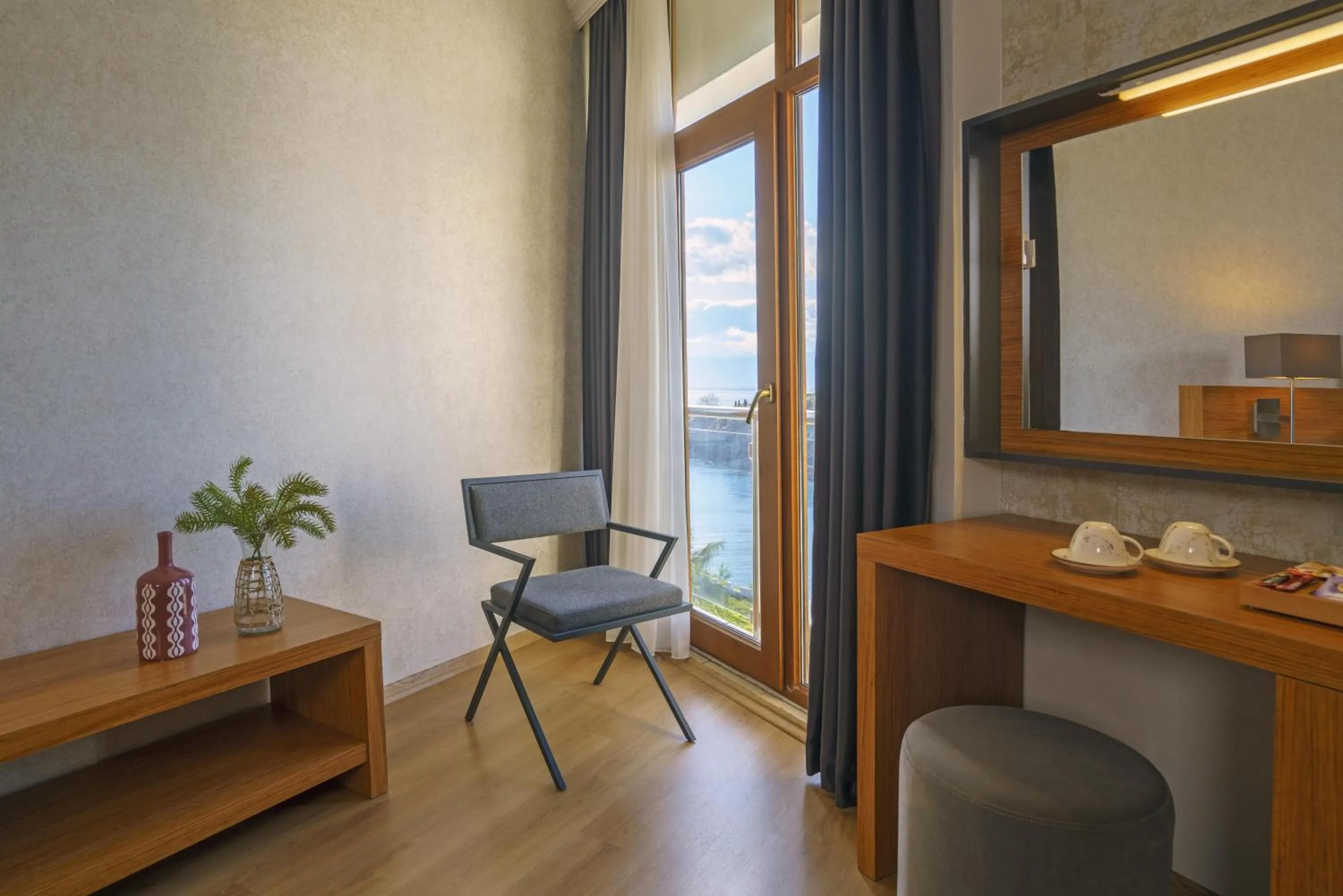 Seating area in Qinn Hotel