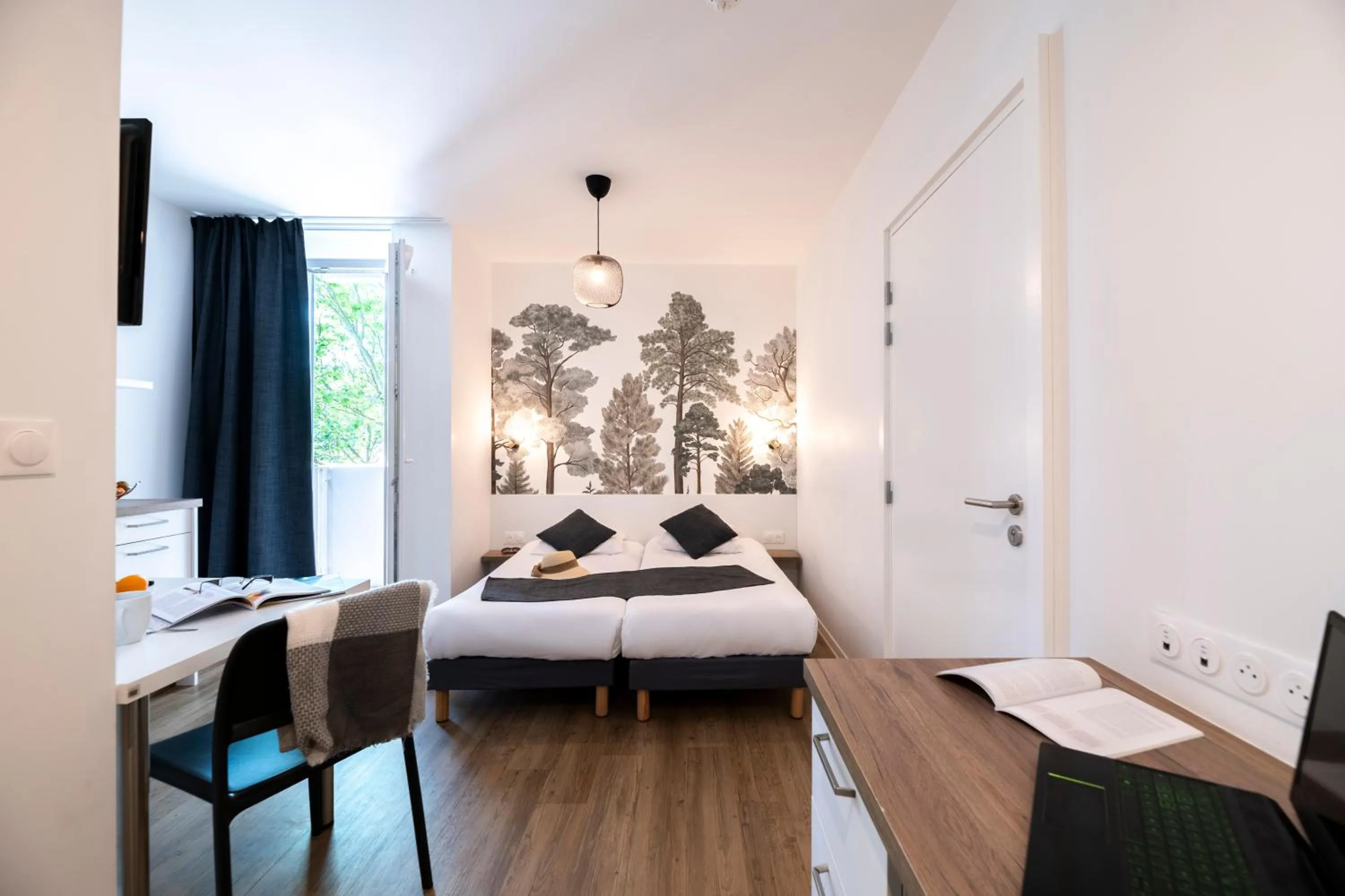 Bed in Lagrange Apart Hôtel Mulhouse Saint Sauveur