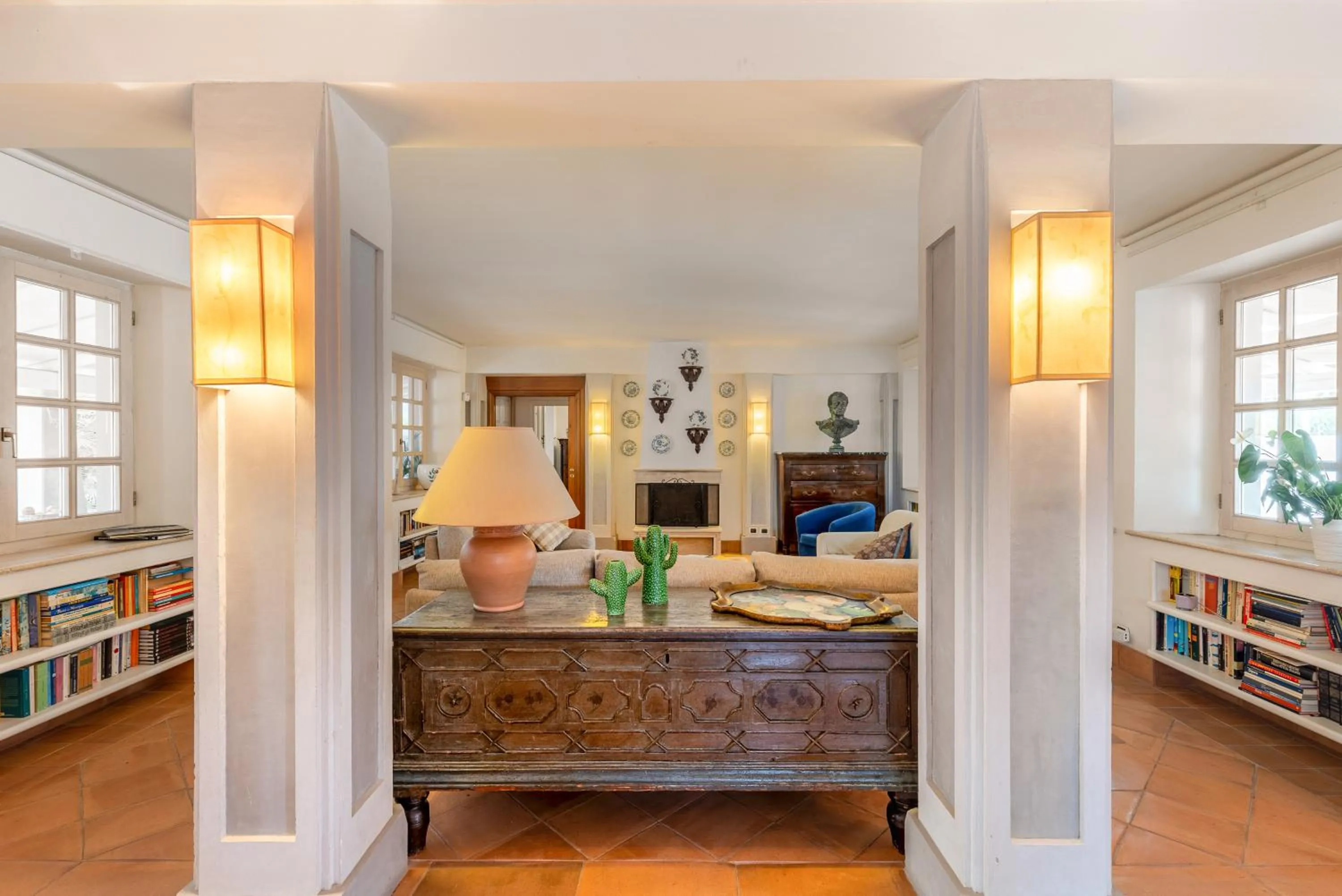 Living room in Villa Mancuso De Gaetani & SPA