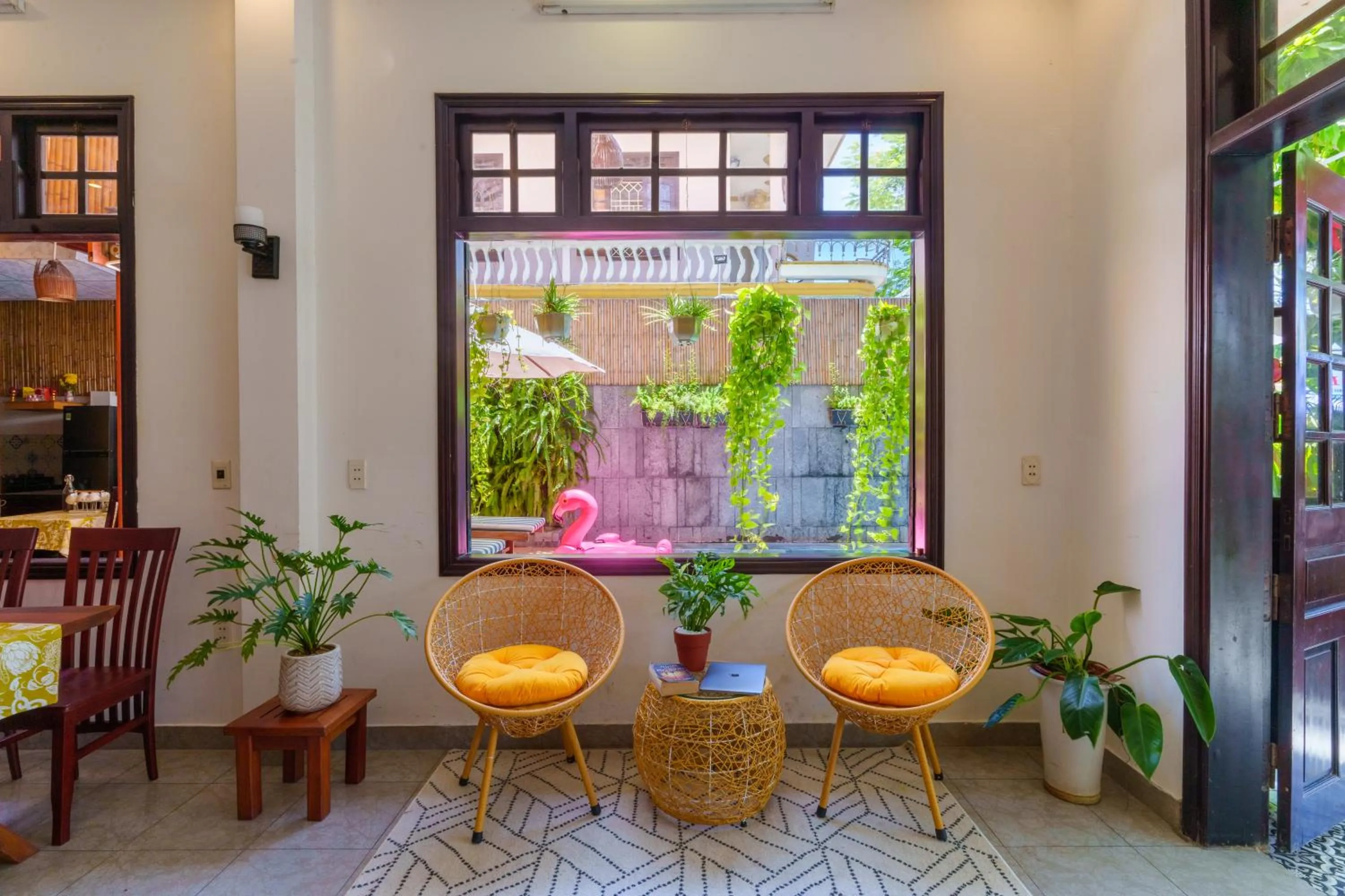 Living room in Thien Tan Villa with Private Pool
