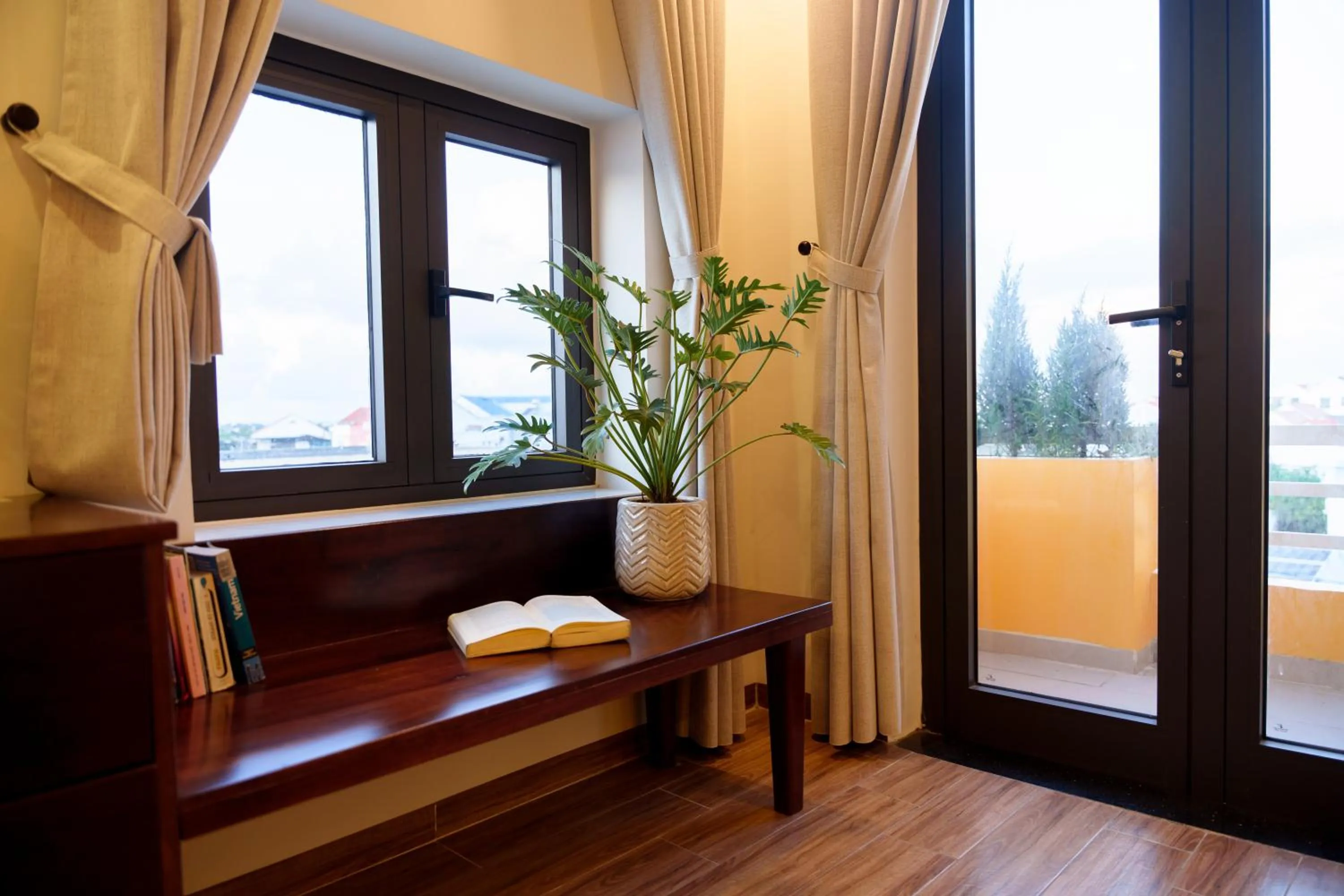 Seating area in Thien Tan Villa with Private Pool
