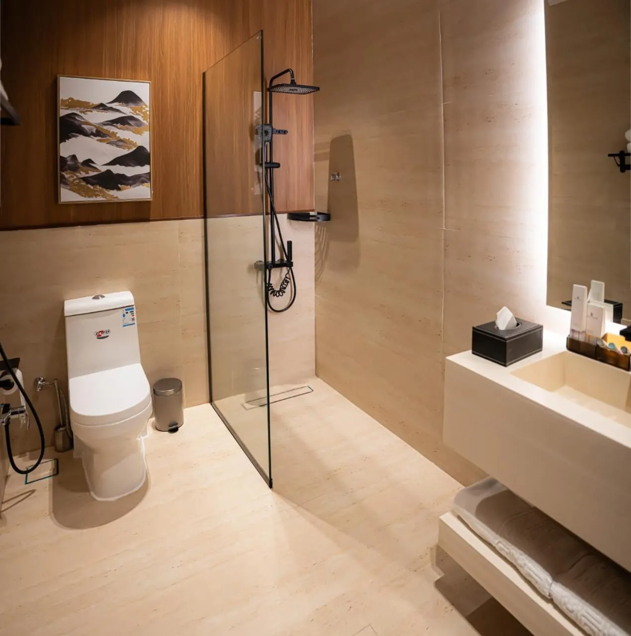 Shower in Dana Hotel