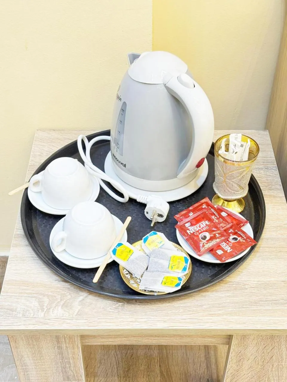 Coffee/tea facilities in Hassan Pyramids Hotel & free access Rooftop & airport pickup