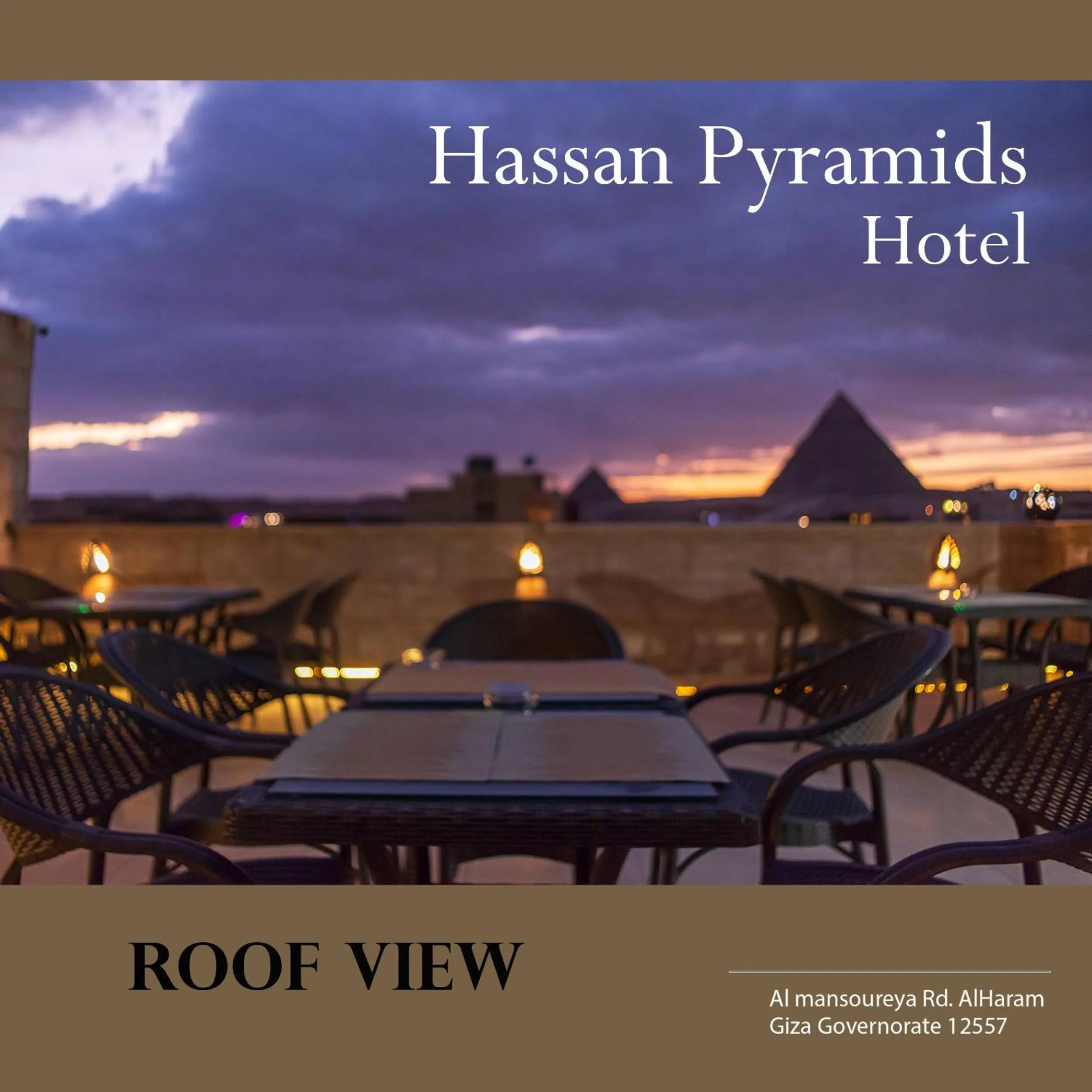 Nearby landmark in Hassan Pyramids Hotel & free access Rooftop & airport pickup