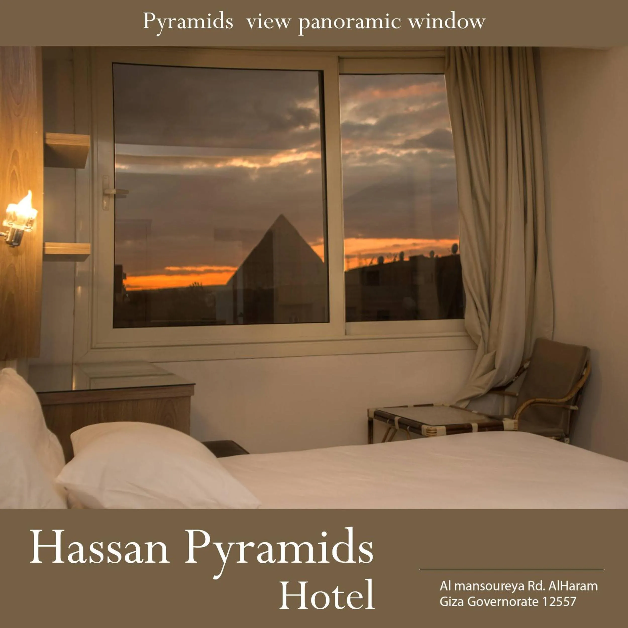 Bedroom, Bed in Hassan Pyramids Hotel & free access Rooftop & airport pickup