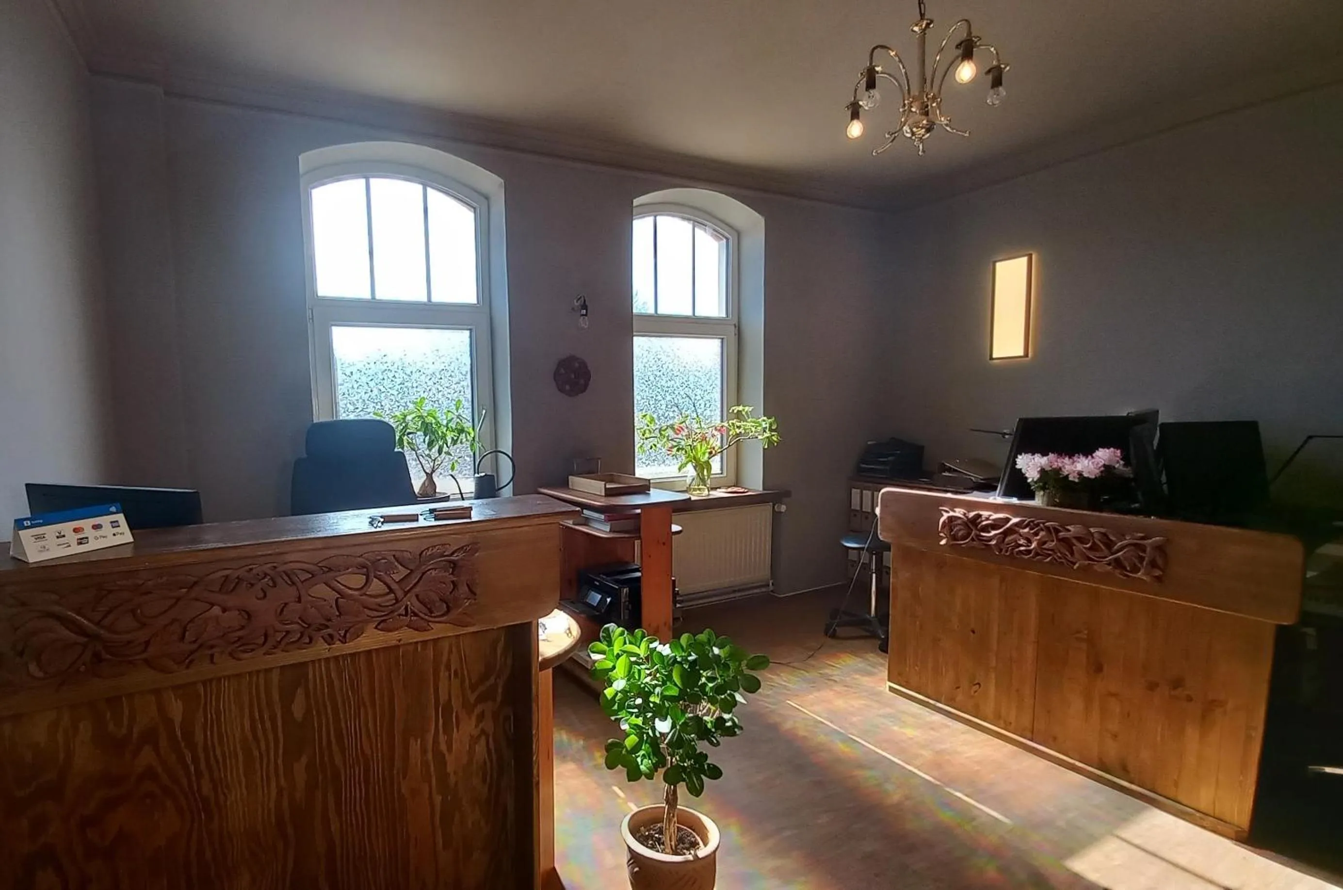 Lobby or reception in Triskele Haus - Ökologisches Gästehaus der Heilstätte Strelitz