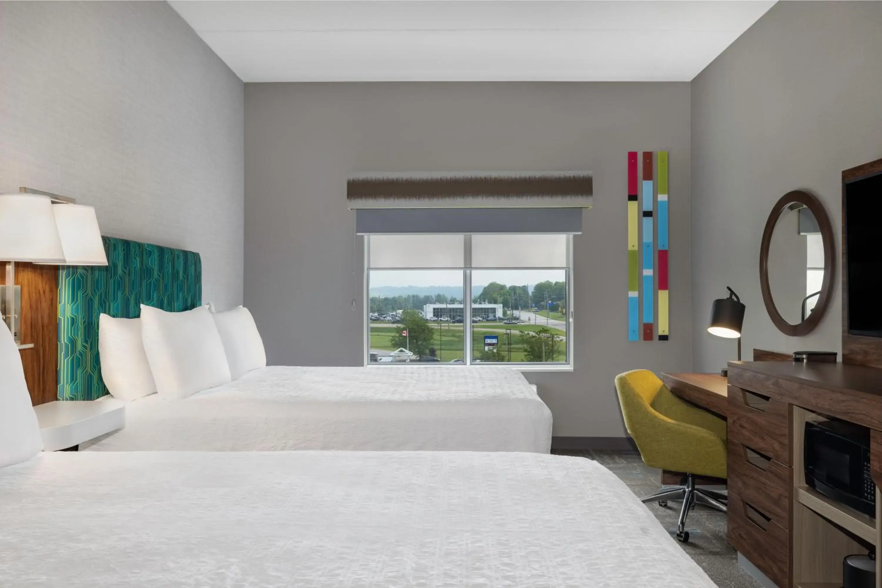 Bed in Hampton Inn Midland, On Bed in Hampton Inn Midland, On