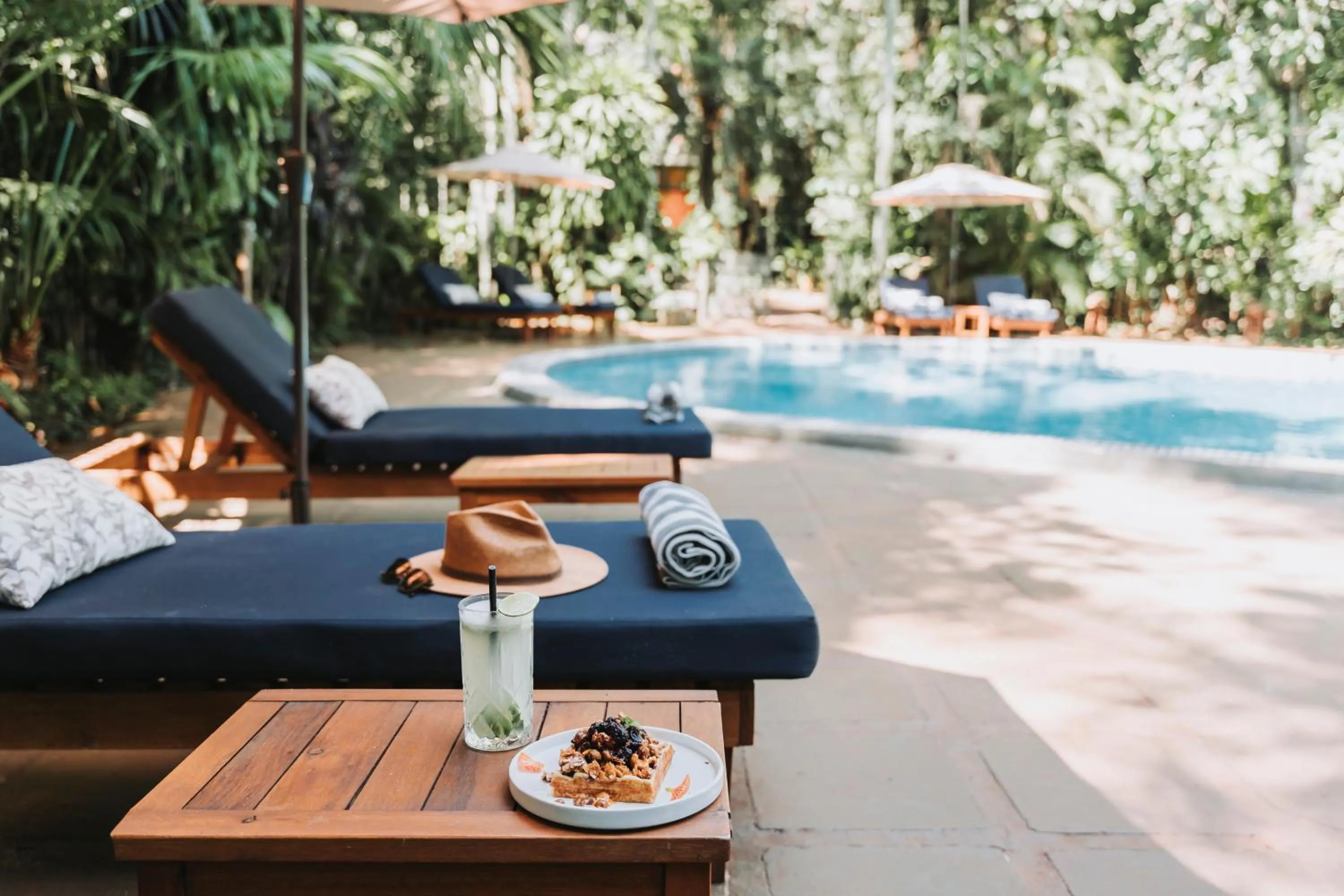 Pool view in Overo Lodge & Selva