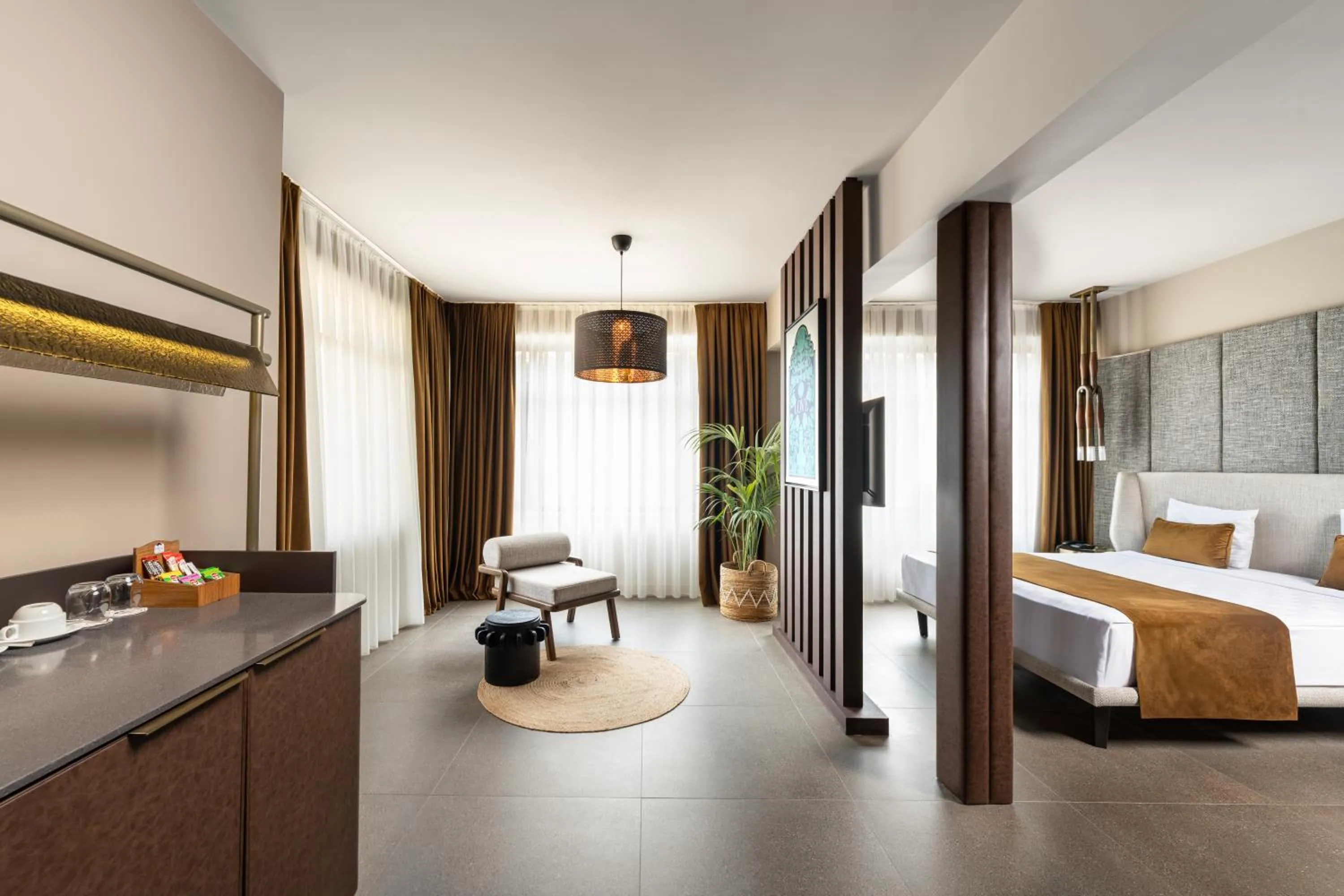 Seating area, Bed in Alp Pasa Hotel - Special Class