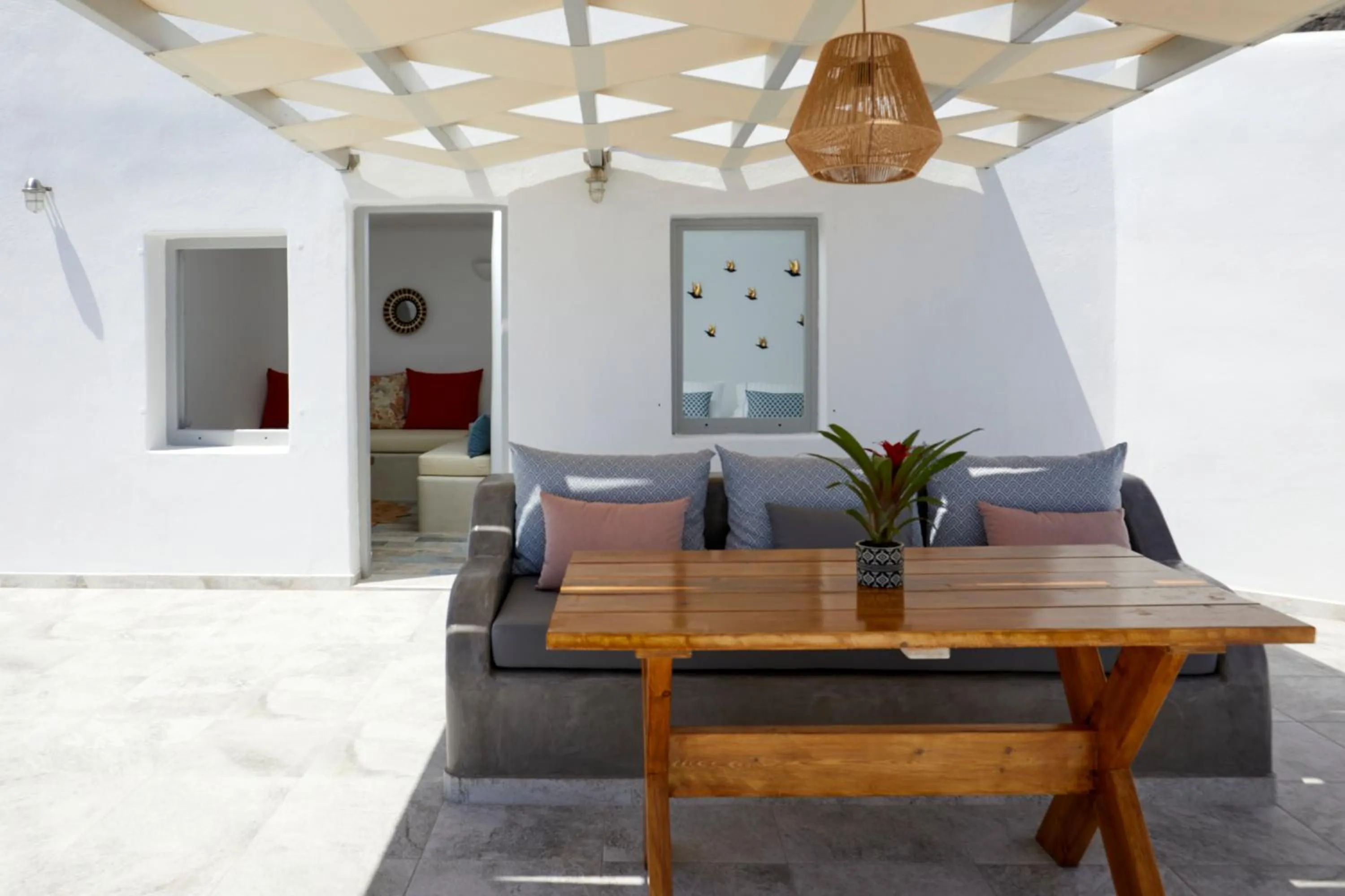 Patio in El Verano Suites