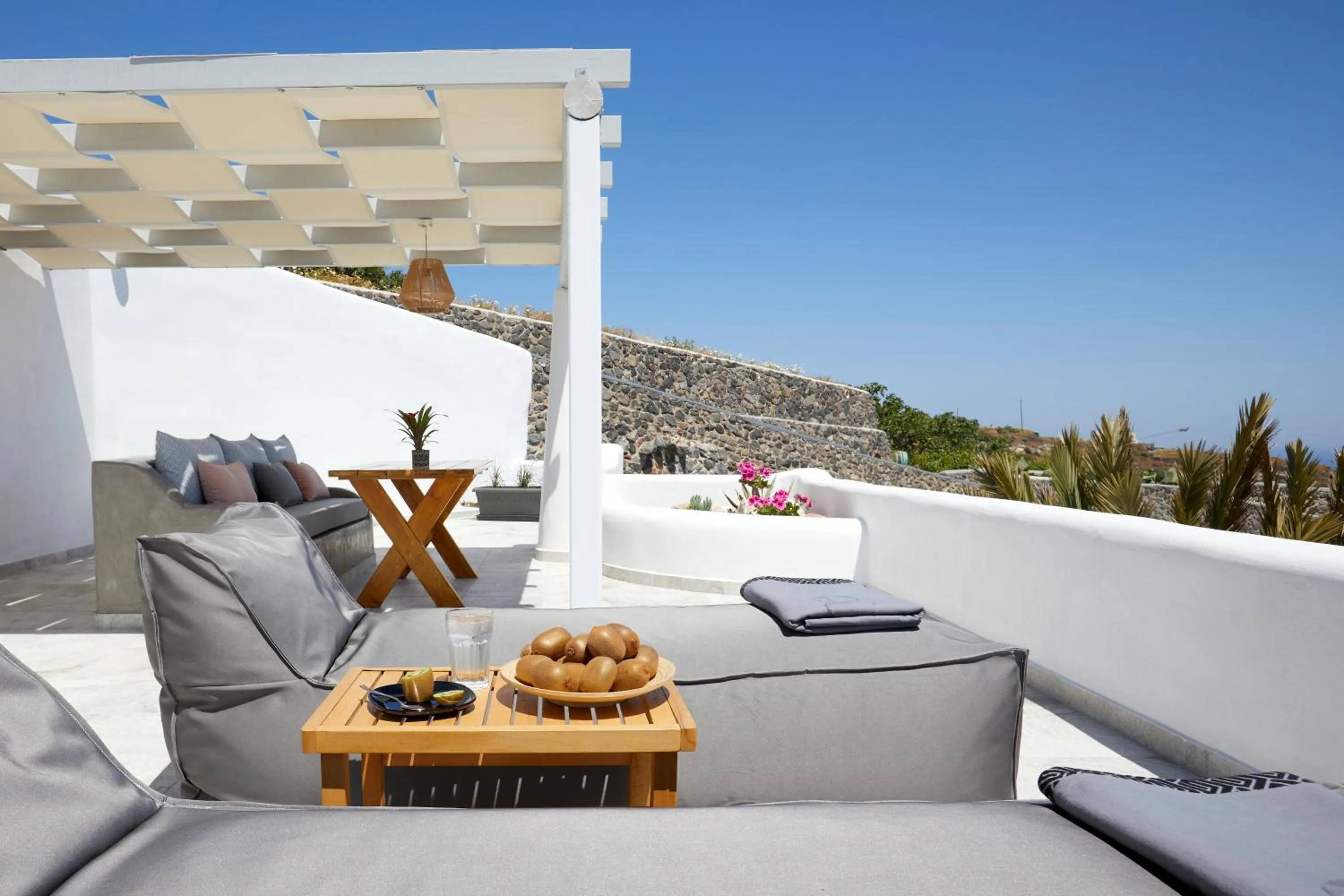 Patio in El Verano Suites