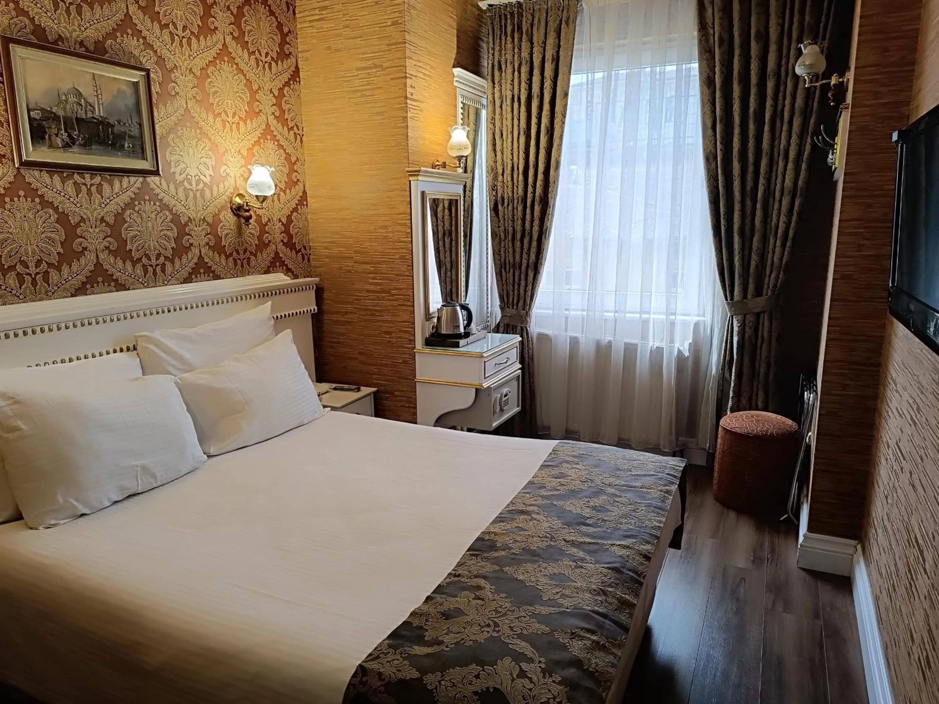 Bed in Golden Horn Hotel