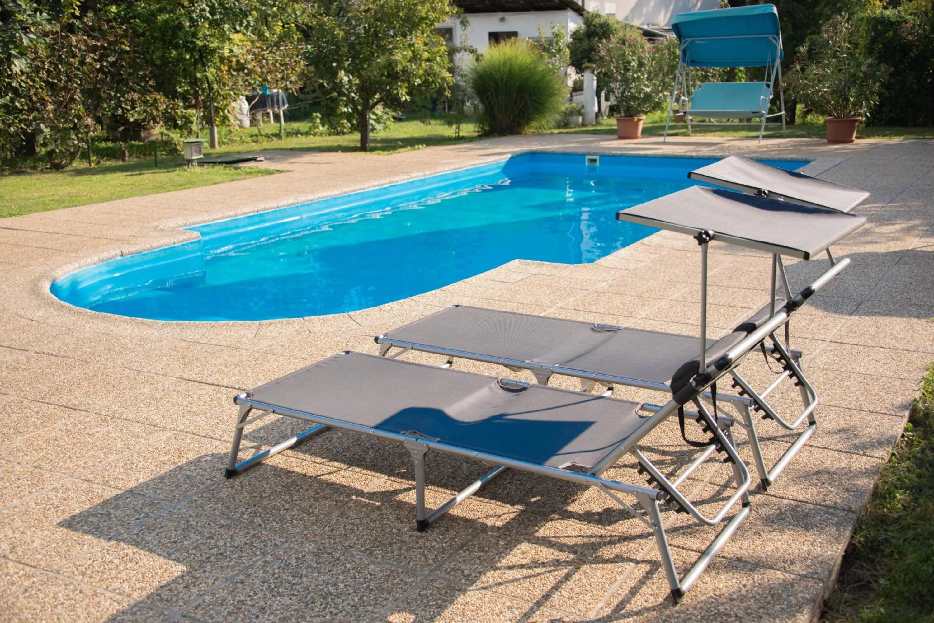 Pool view in Penzión Emese