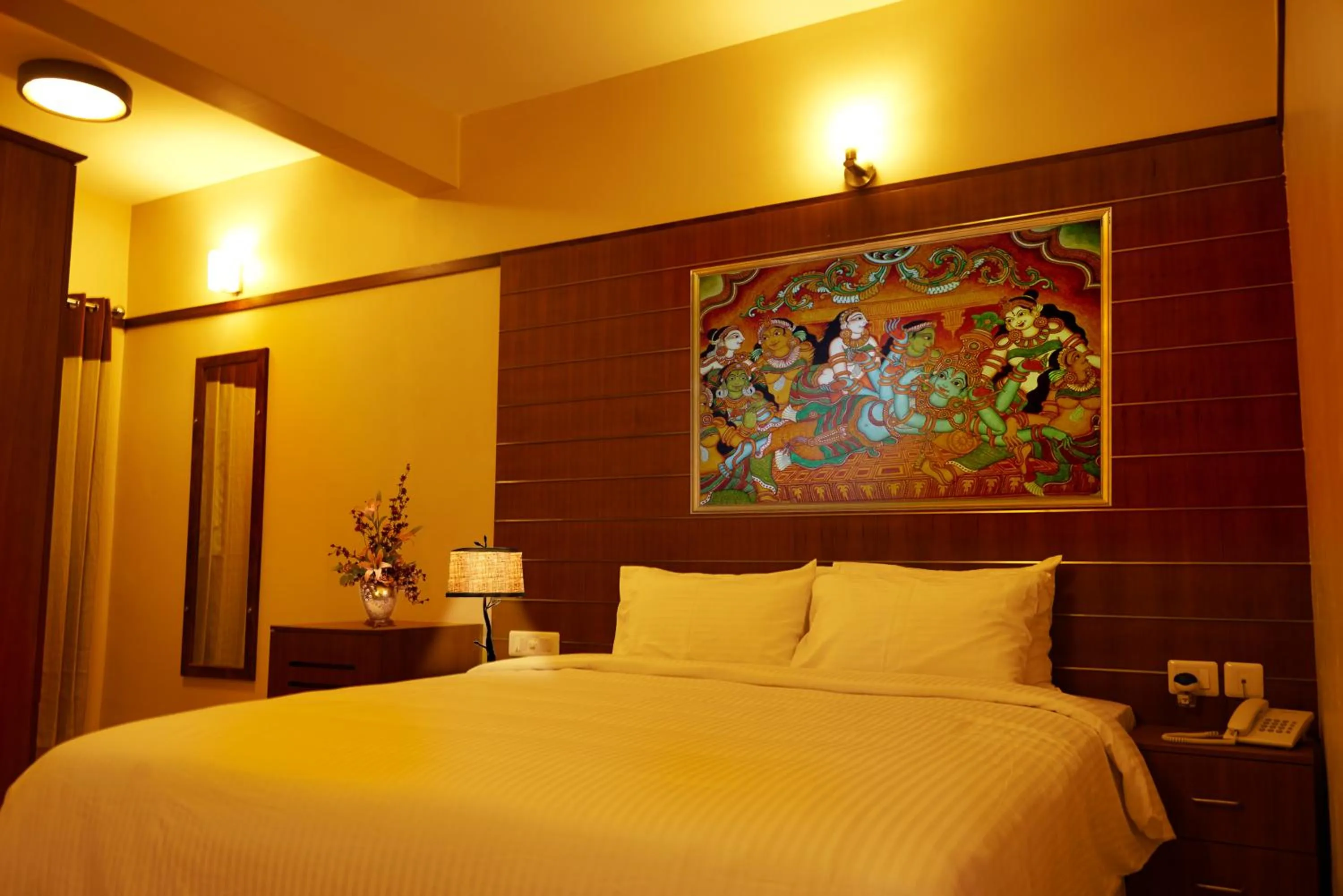 Photo of the whole room, Bed in Srivar Hotels