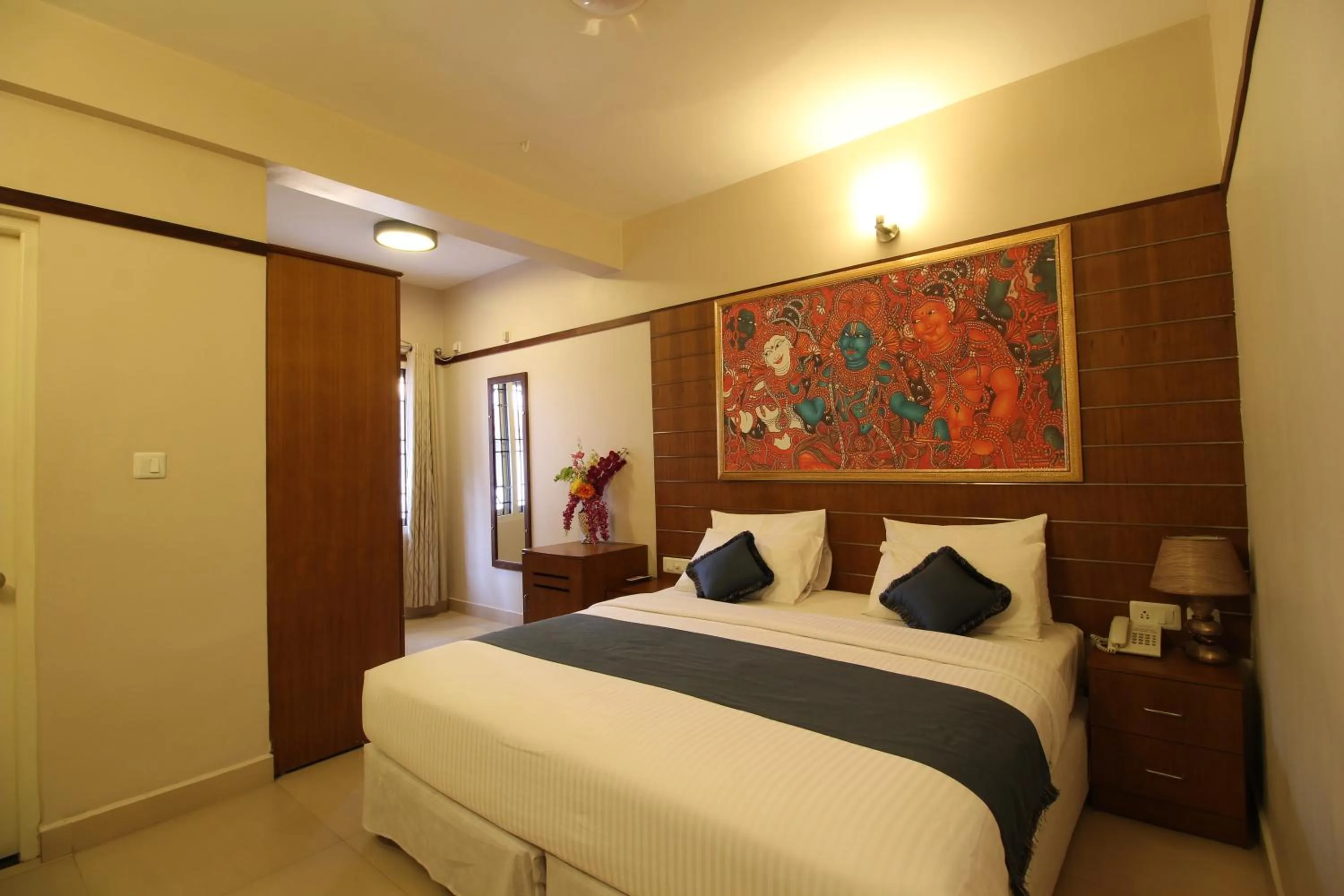 Photo of the whole room, Bed in Srivar Hotels