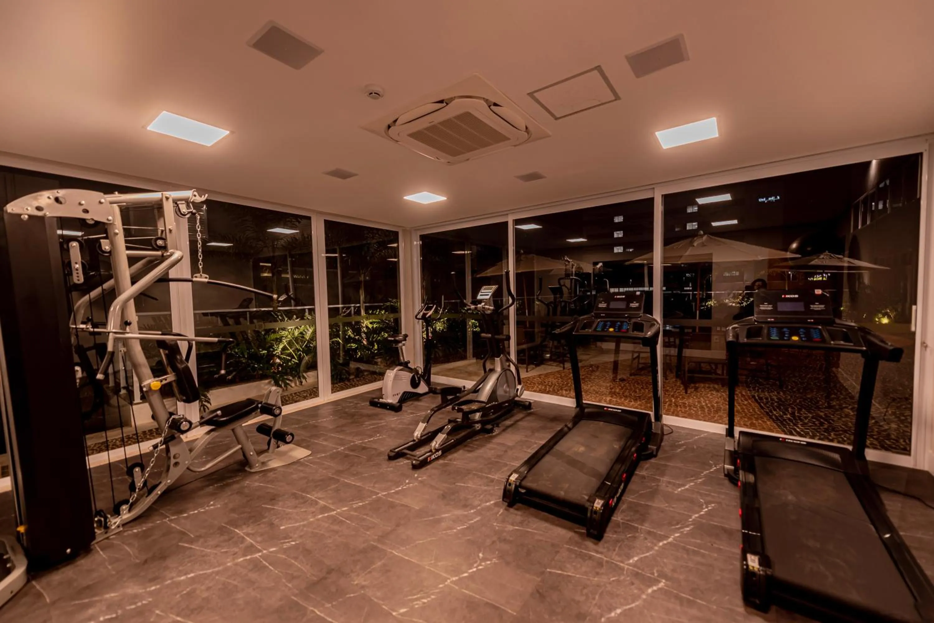 Fitness centre/facilities in Gaben Hotel