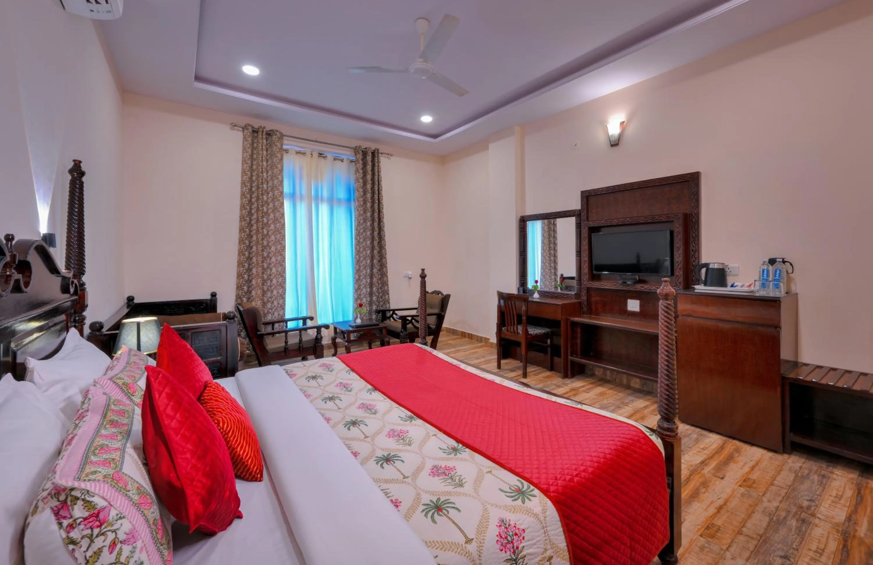 Bedroom, Bed in Ranthambhore National Resort