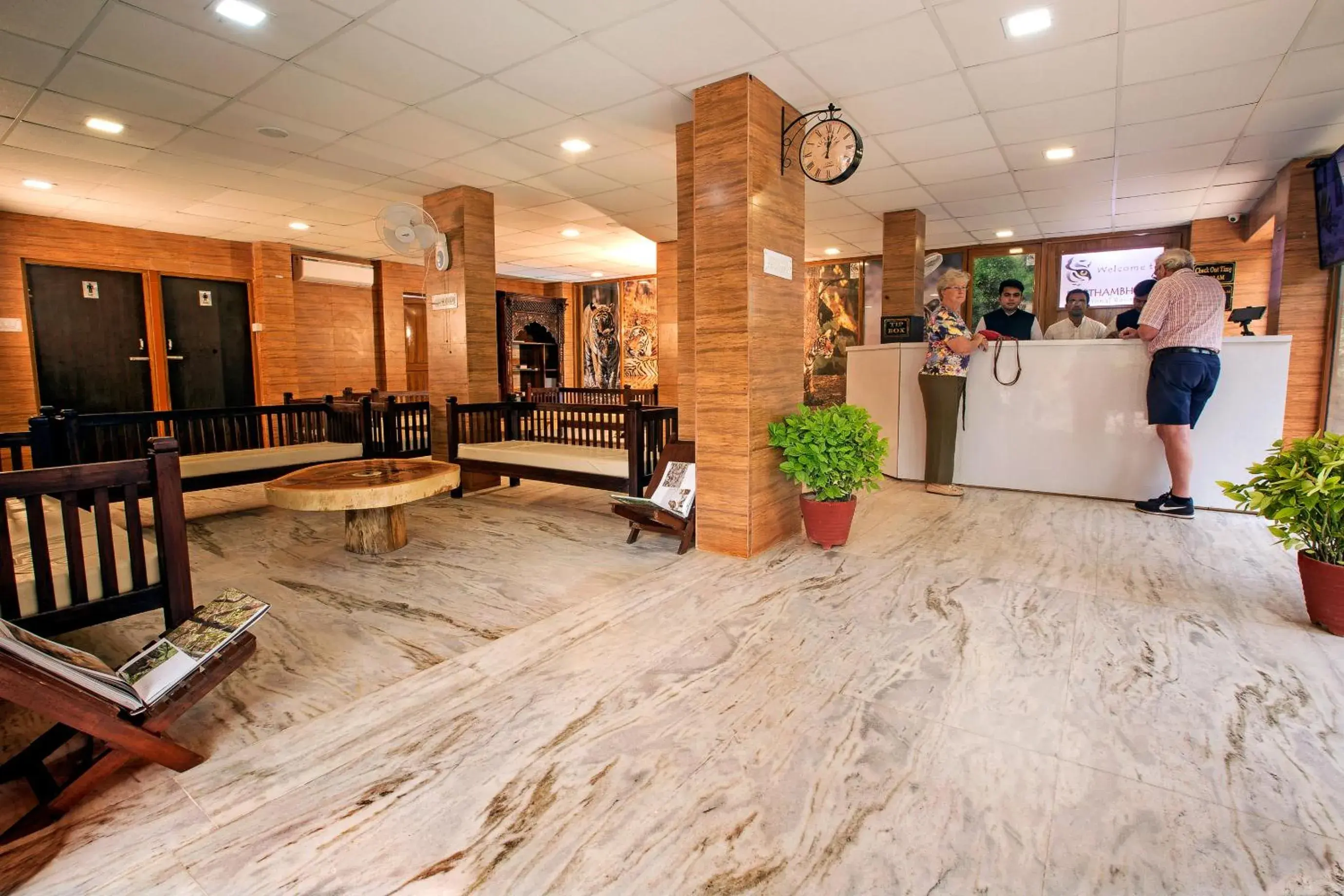 Lobby or reception in Ranthambhore National Resort Lobby or reception in Ranthambhore National Resort