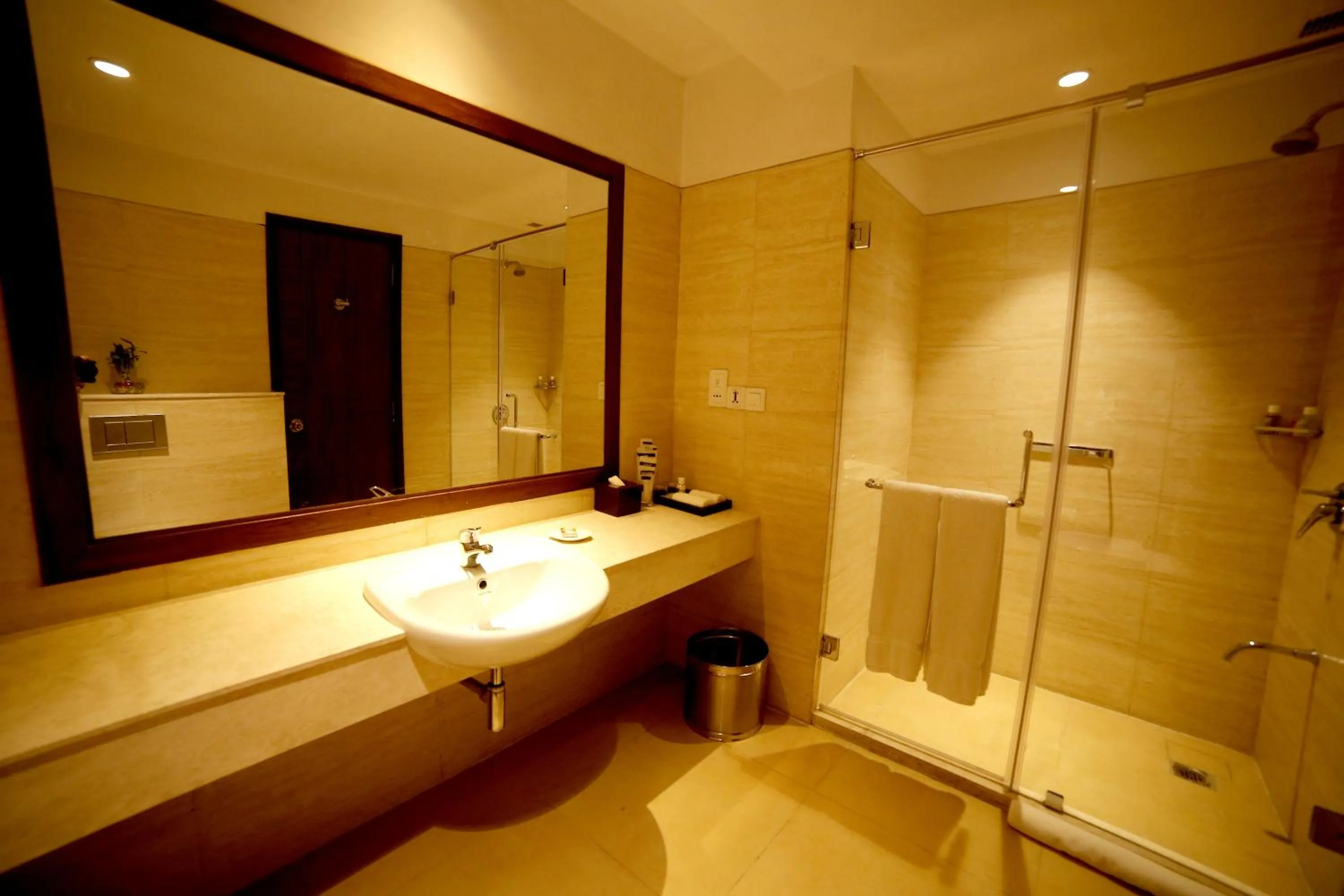 Shower in The Lalit Traveller- Airport hotel
