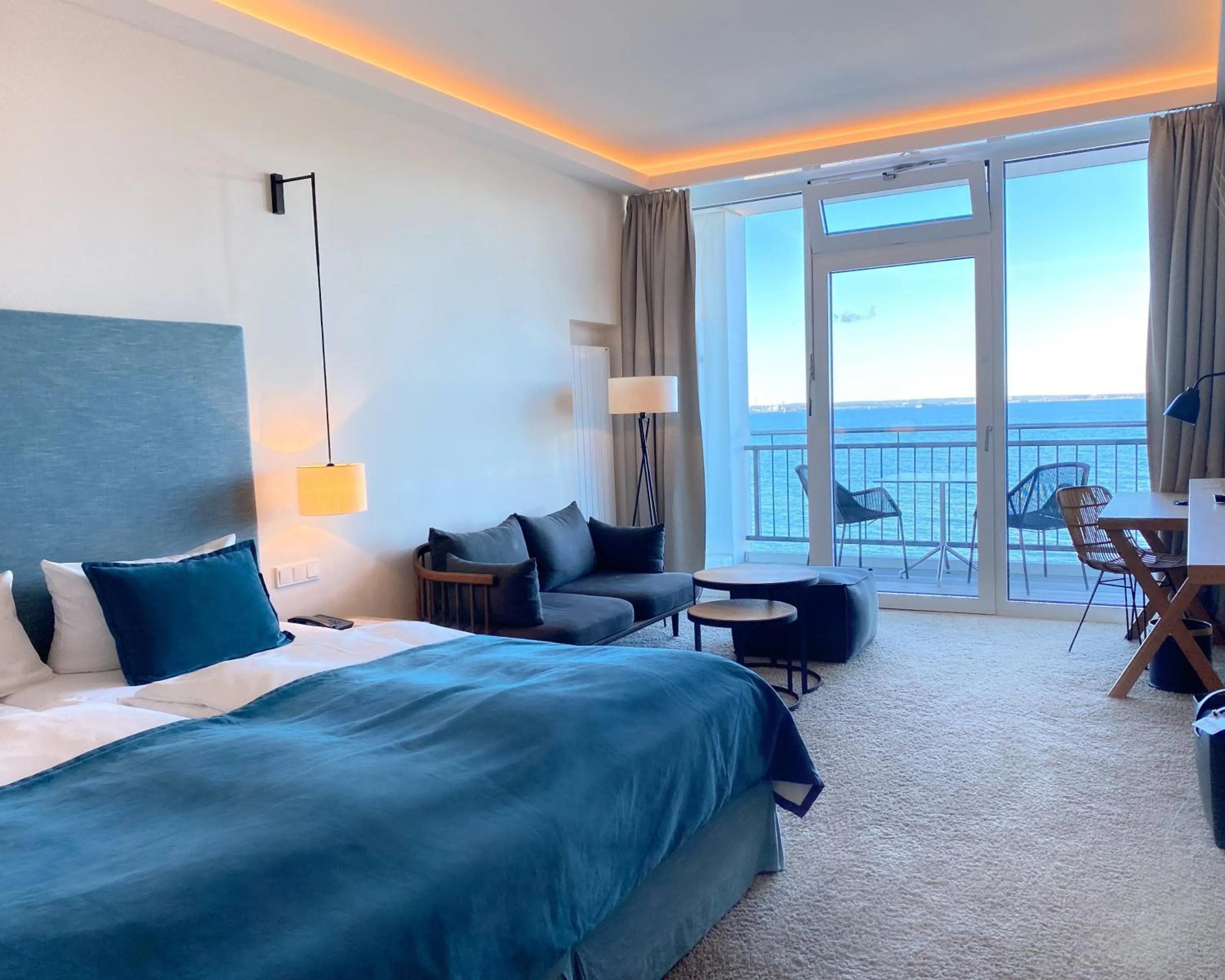 Balcony/Terrace, Bed in SeeHuus Lifestyle Hotel